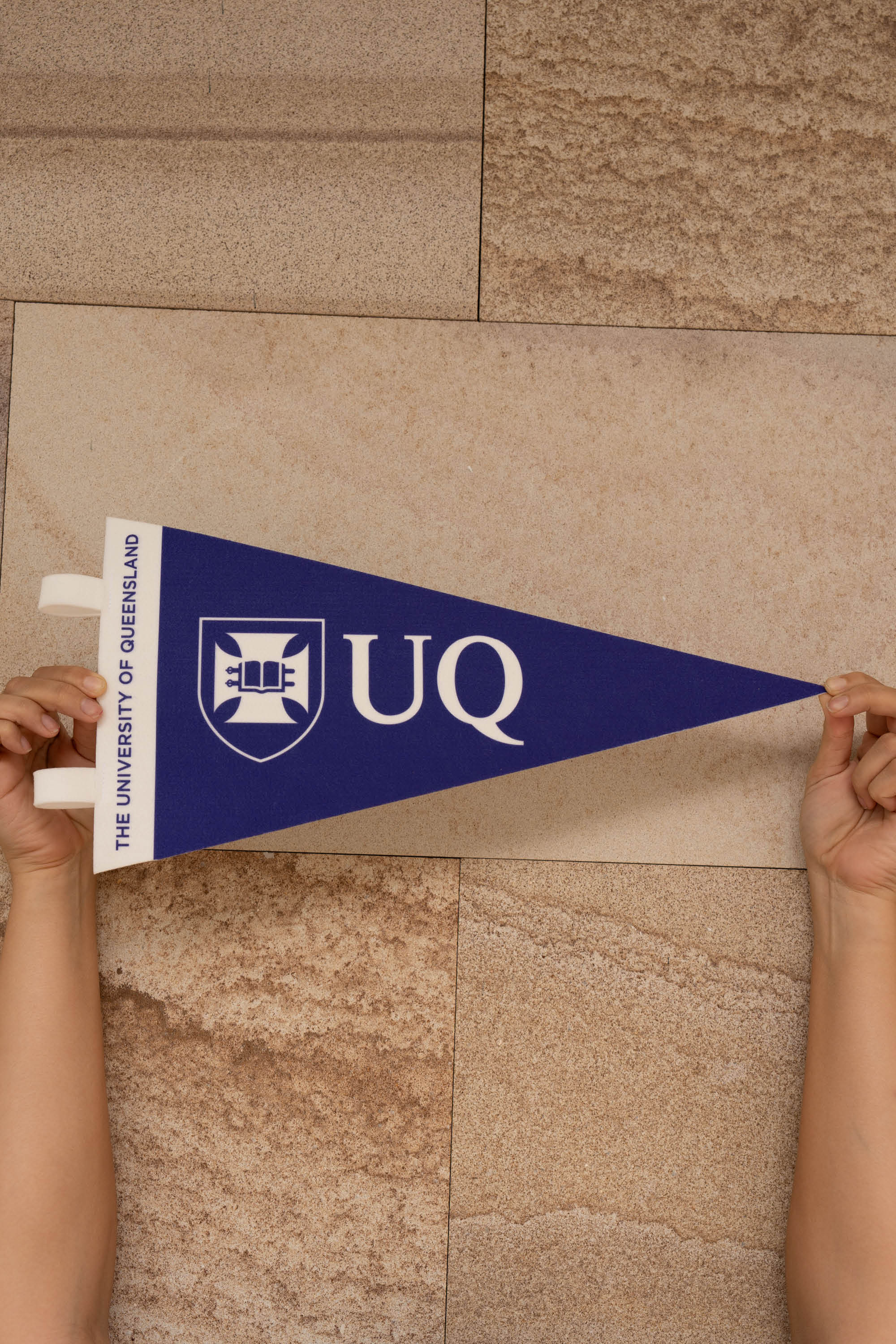 Large UQ Shield Felt Pennant