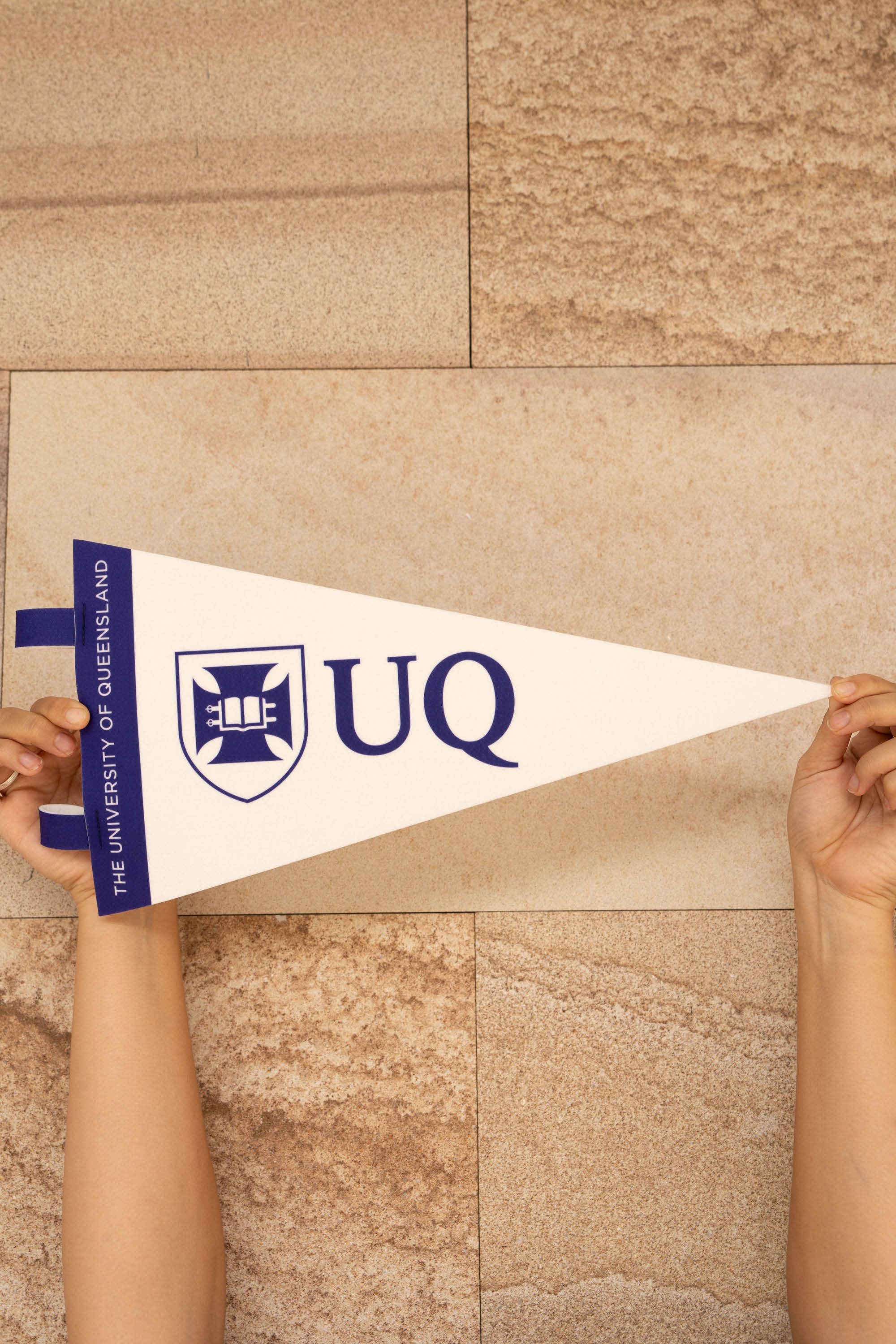 Large UQ Shield Felt Pennant