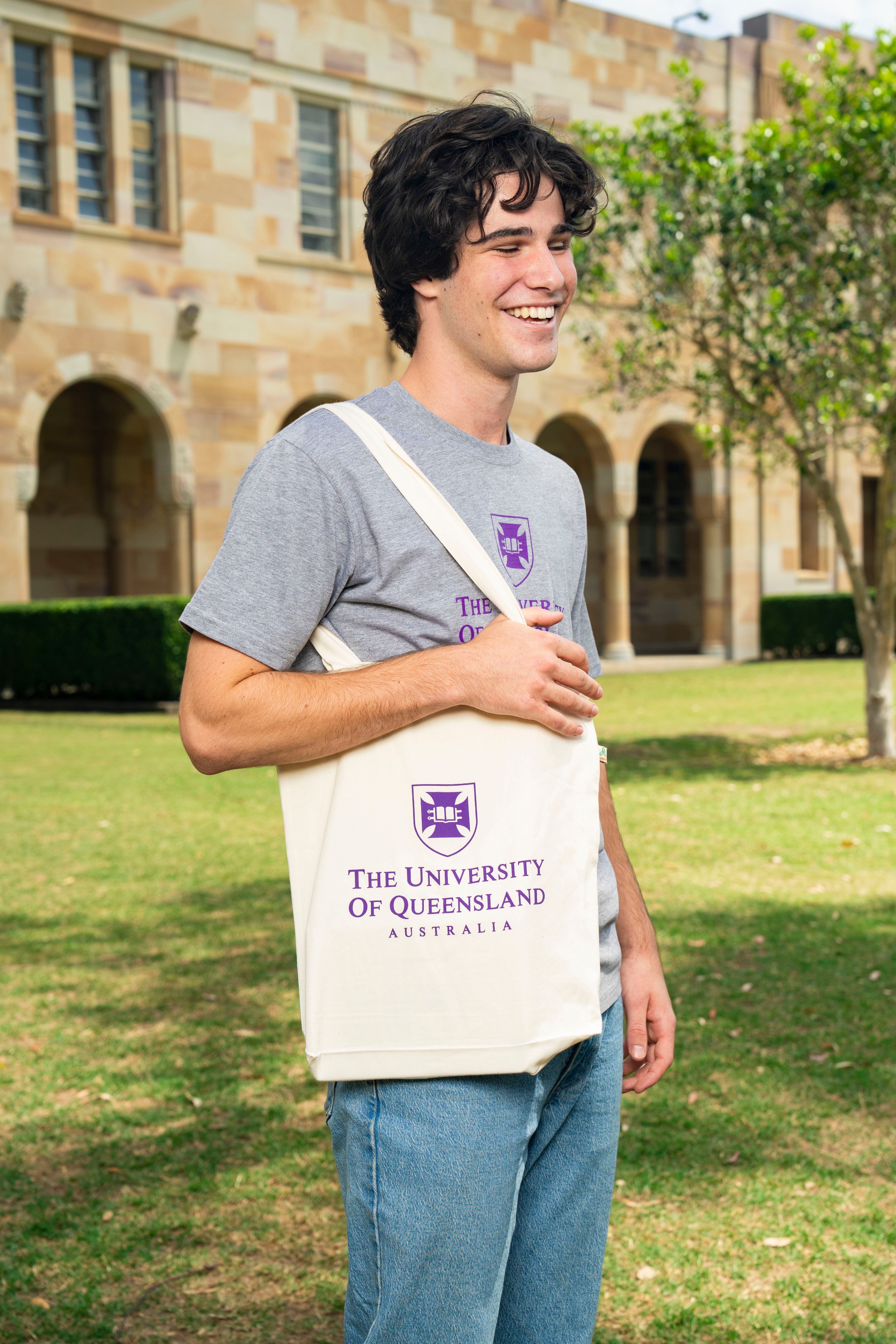 UQ Shield Keyring - Purple – UQ Shop