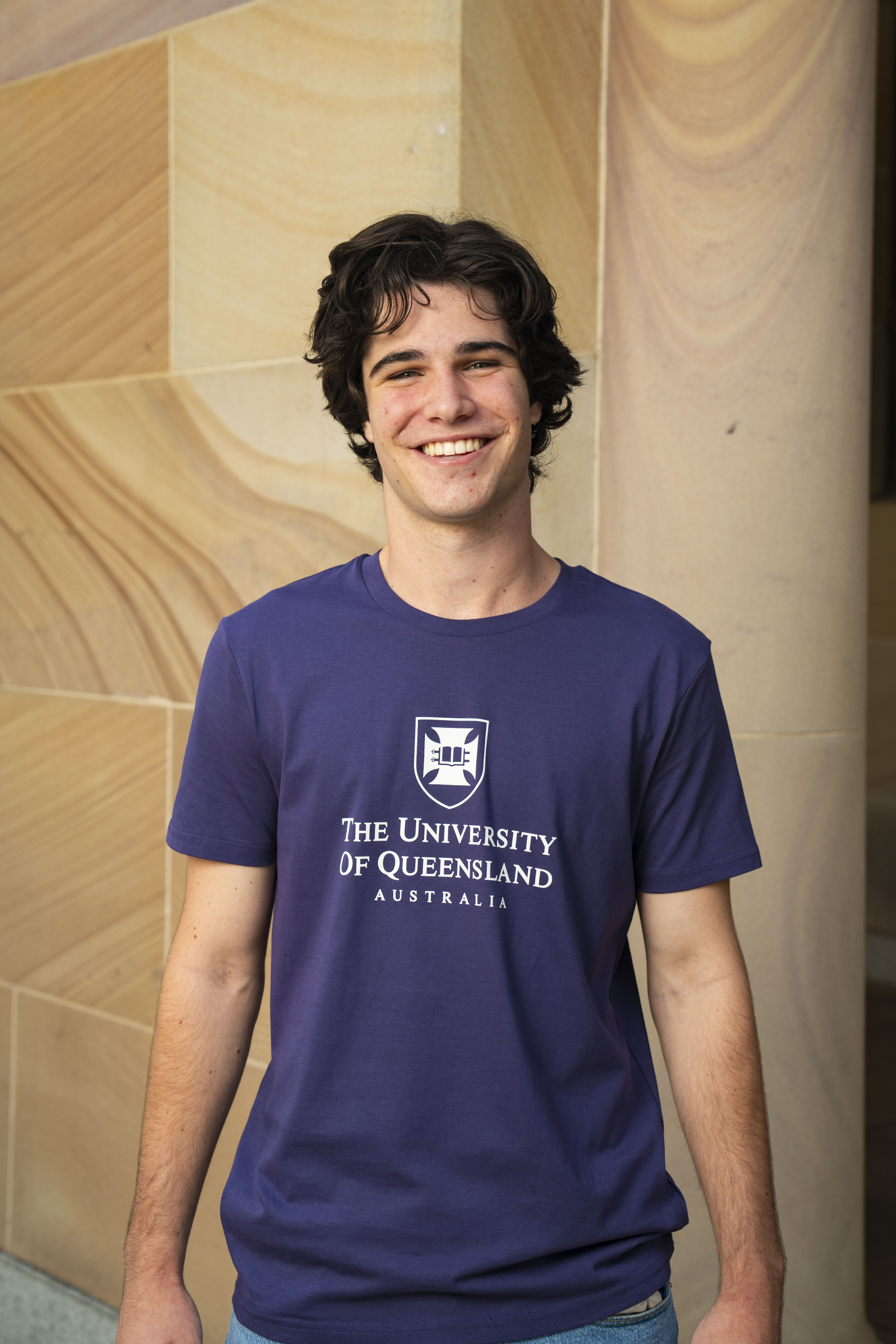 UQ Shield Unisex Tee - Purple - Big Logo