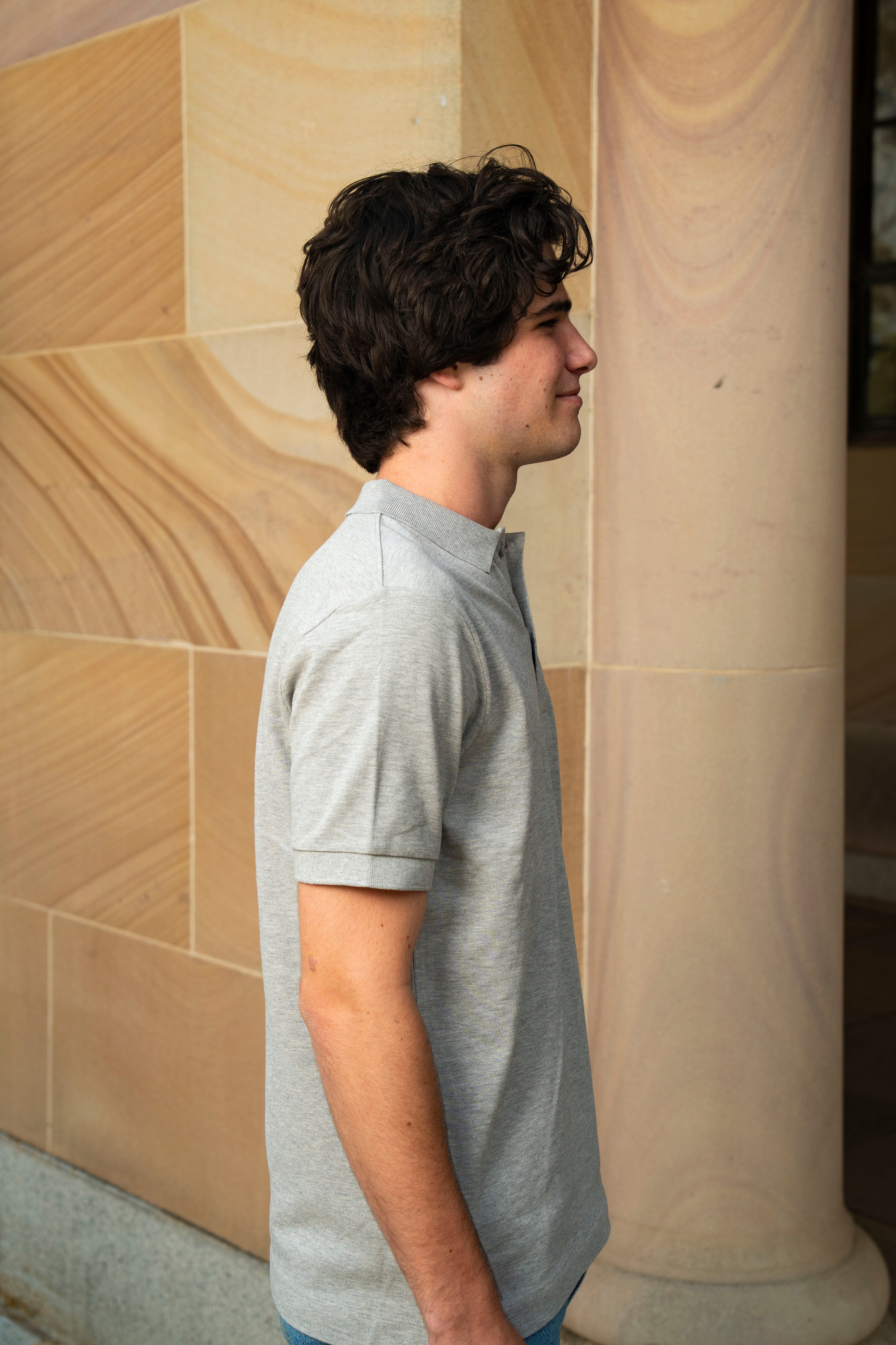 UQ Shield Mens Polo - Grey