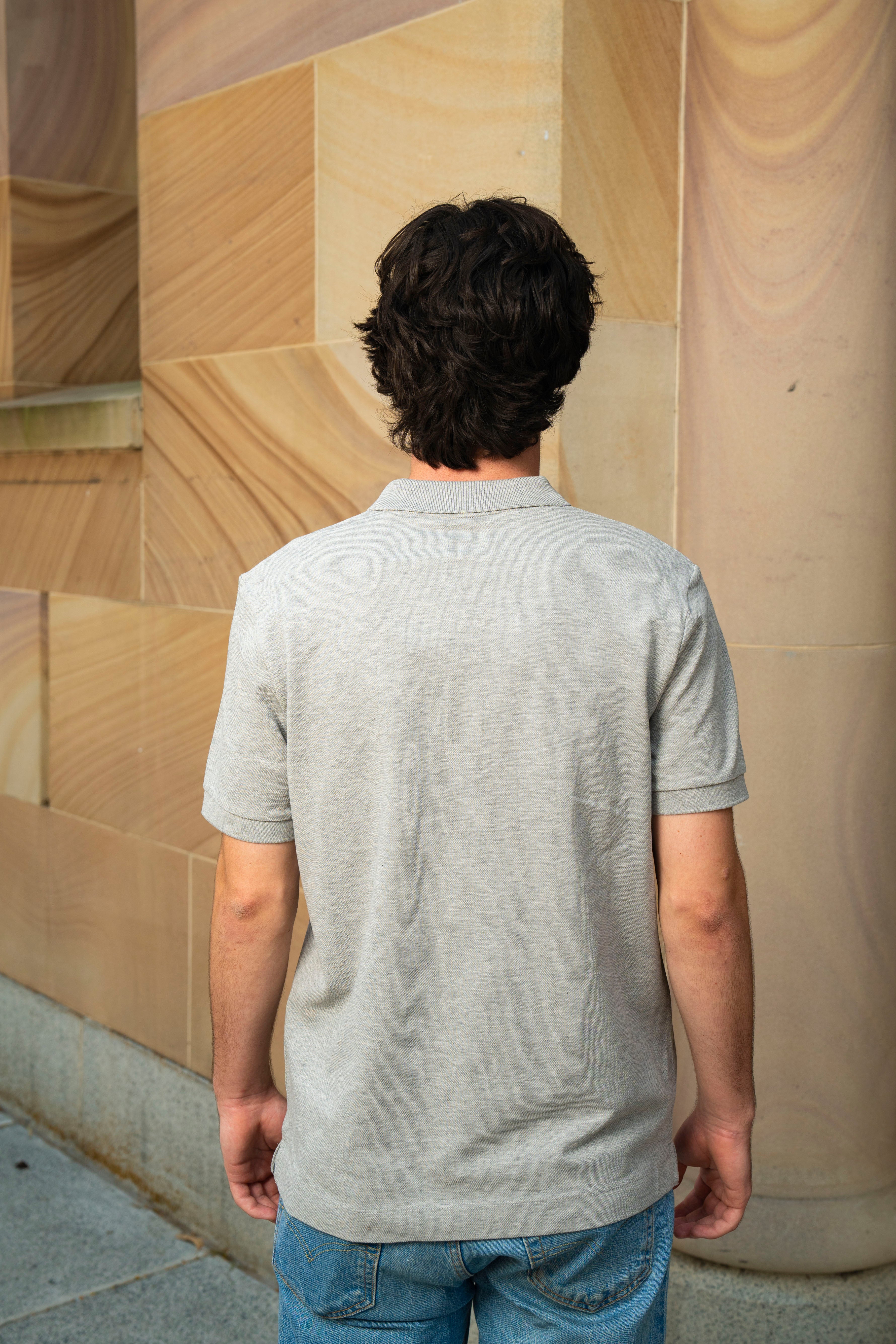 UQ Shield Mens Polo - Grey