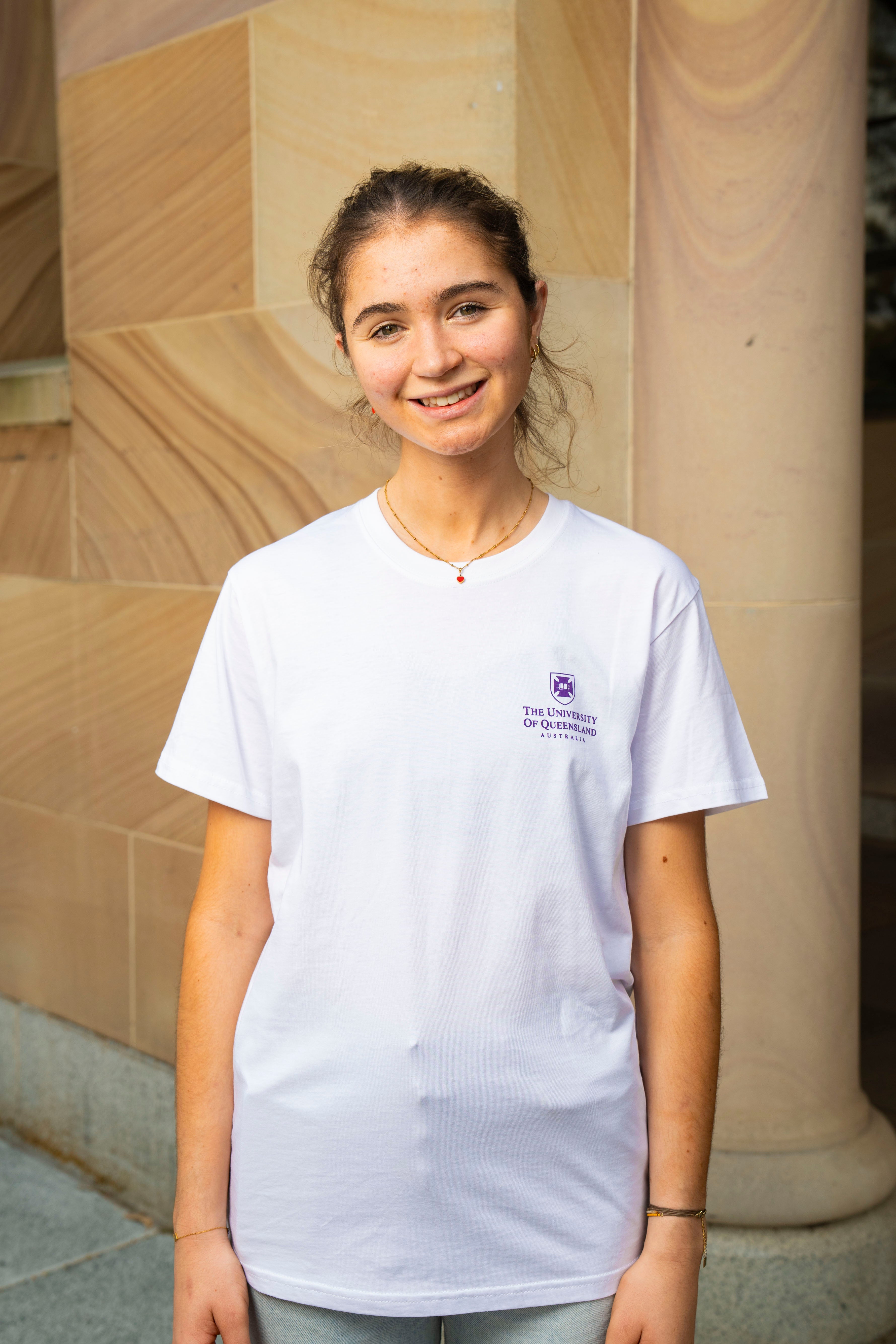 UQ Shield Unisex Tee - White