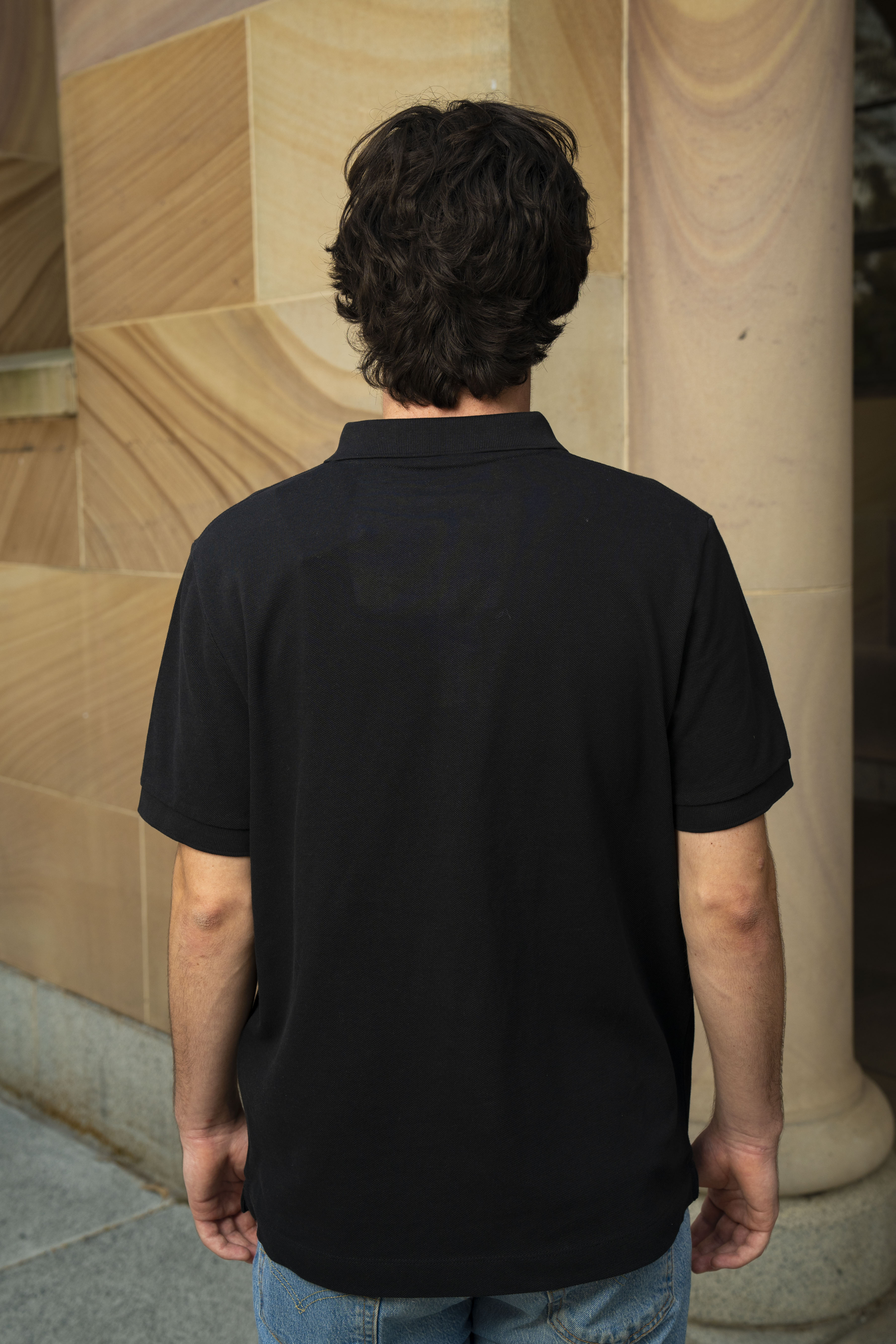 UQ Shield Mens Polo - Black