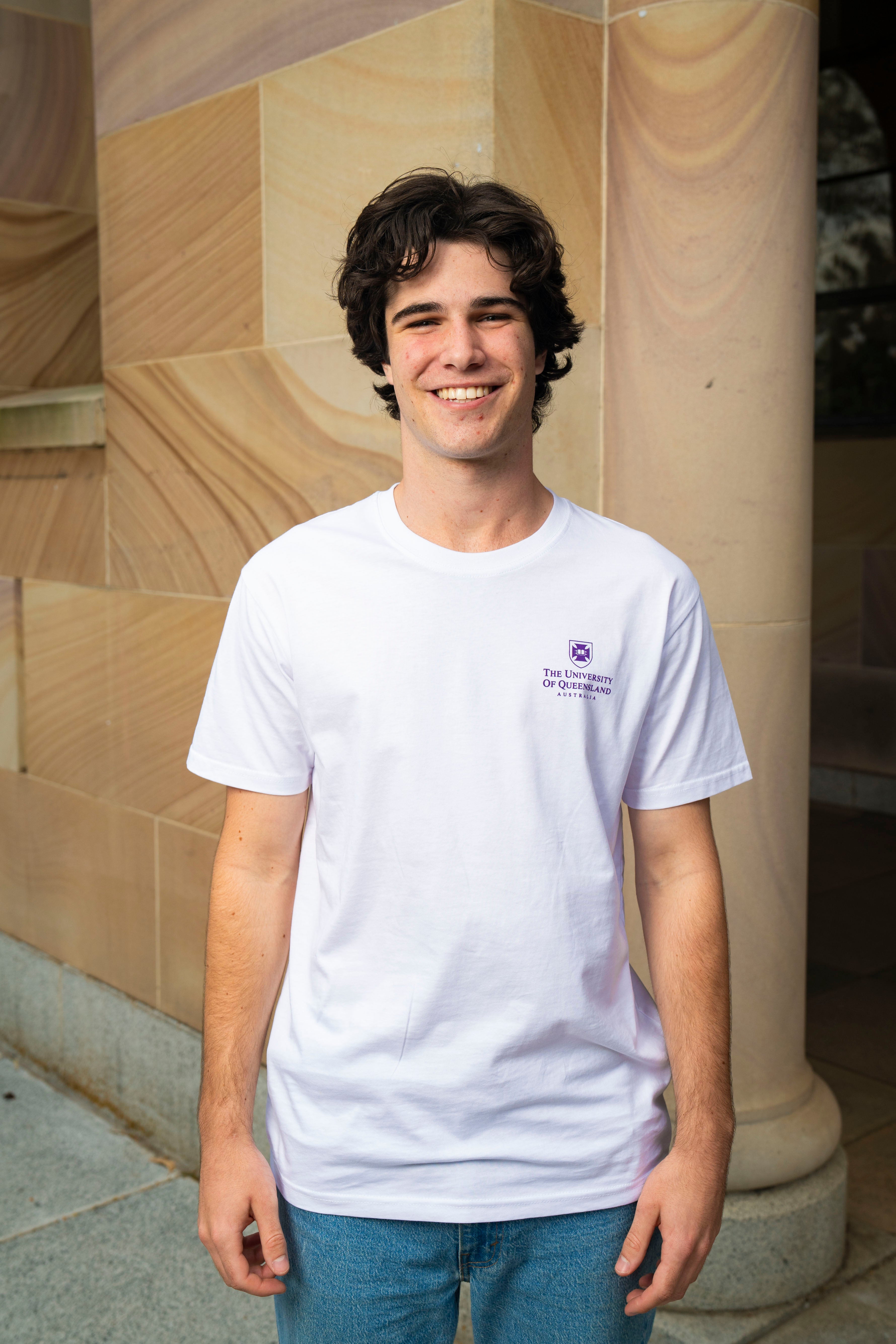 UQ Shield Unisex Tee - White