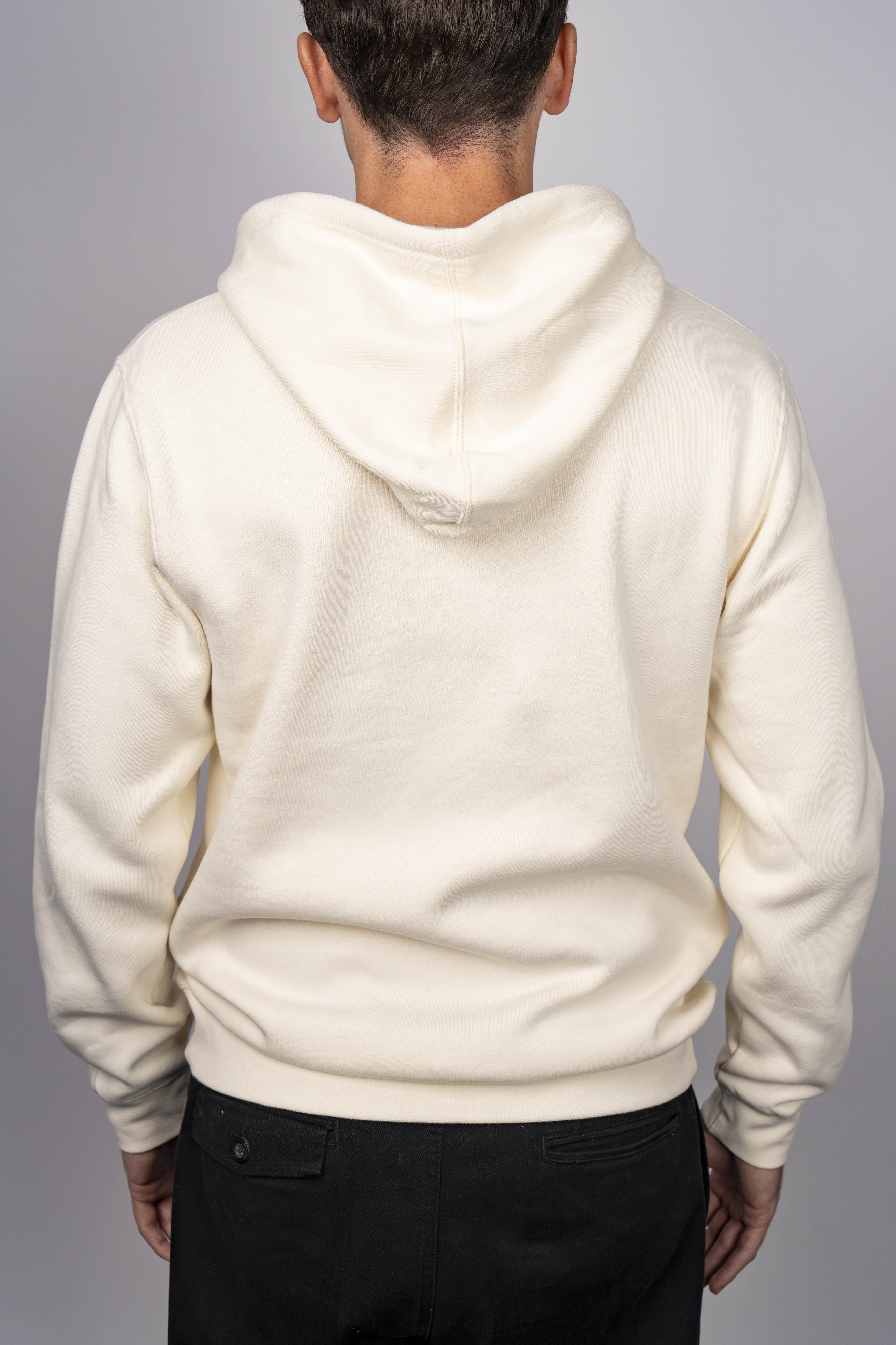 UQ Shield Embroidered Hoodie - Ecru