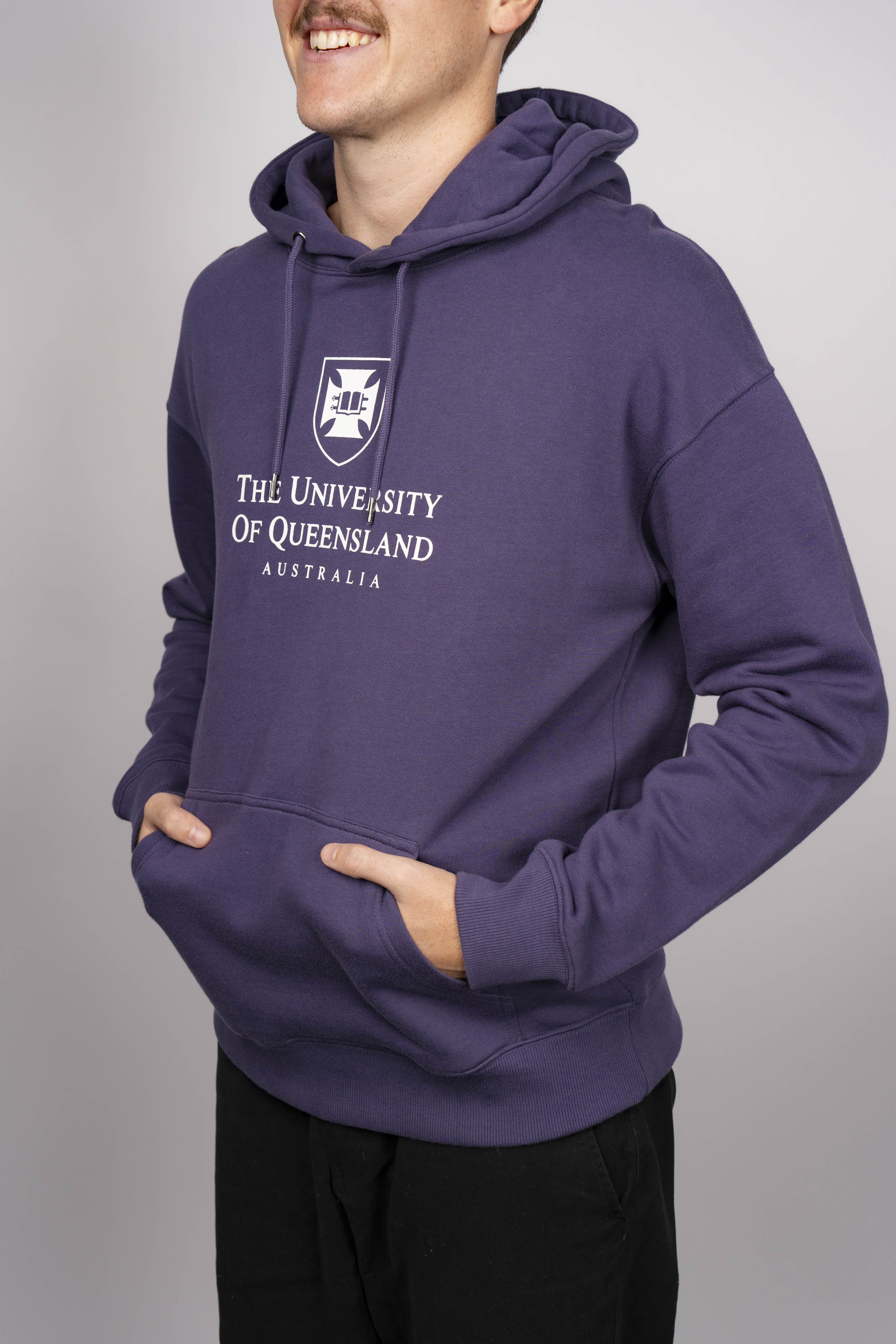 UQ Shield Unisex Hoodie - Purple