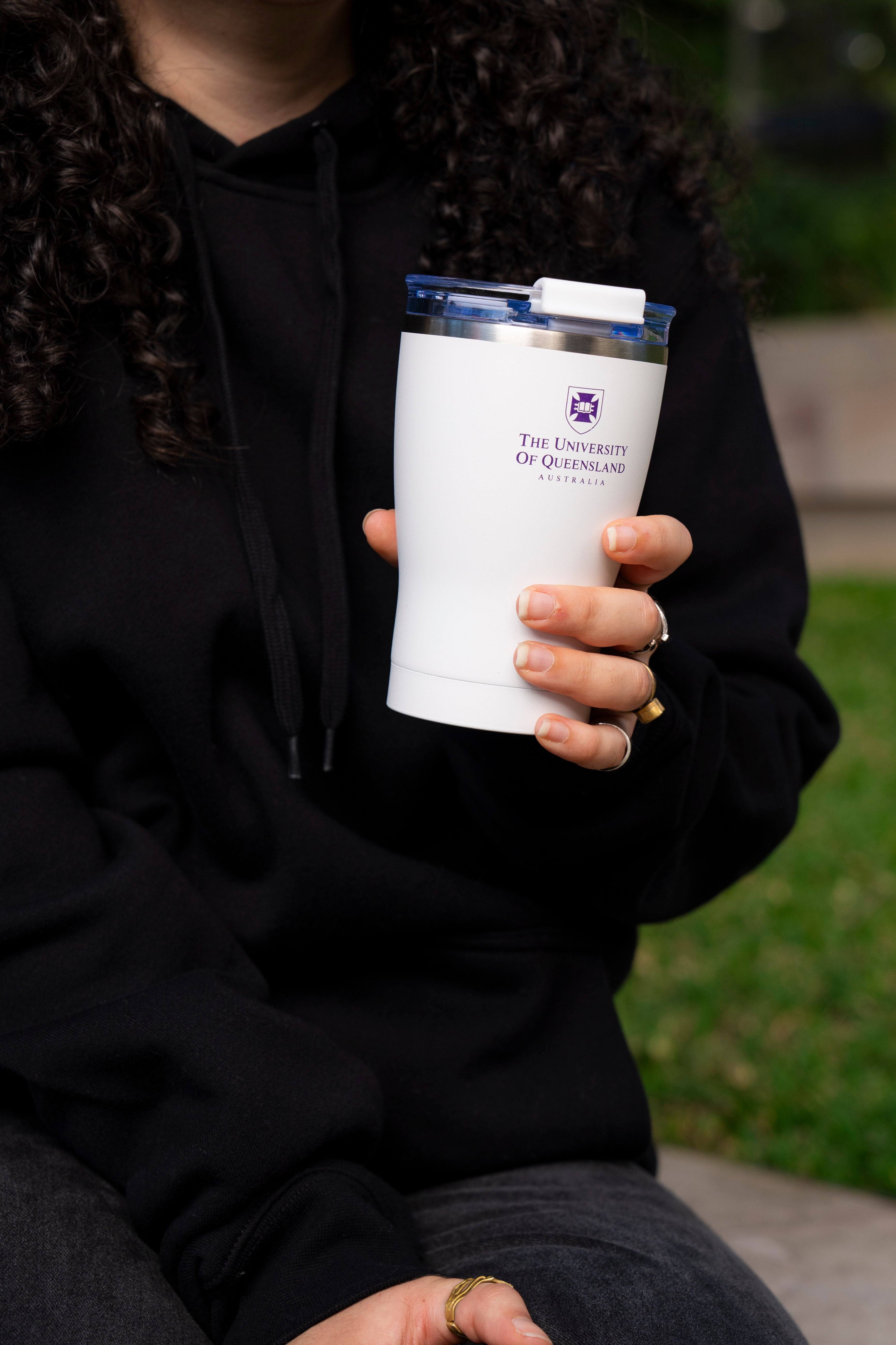 UQ Shield Reusable Cup - 350ml - White