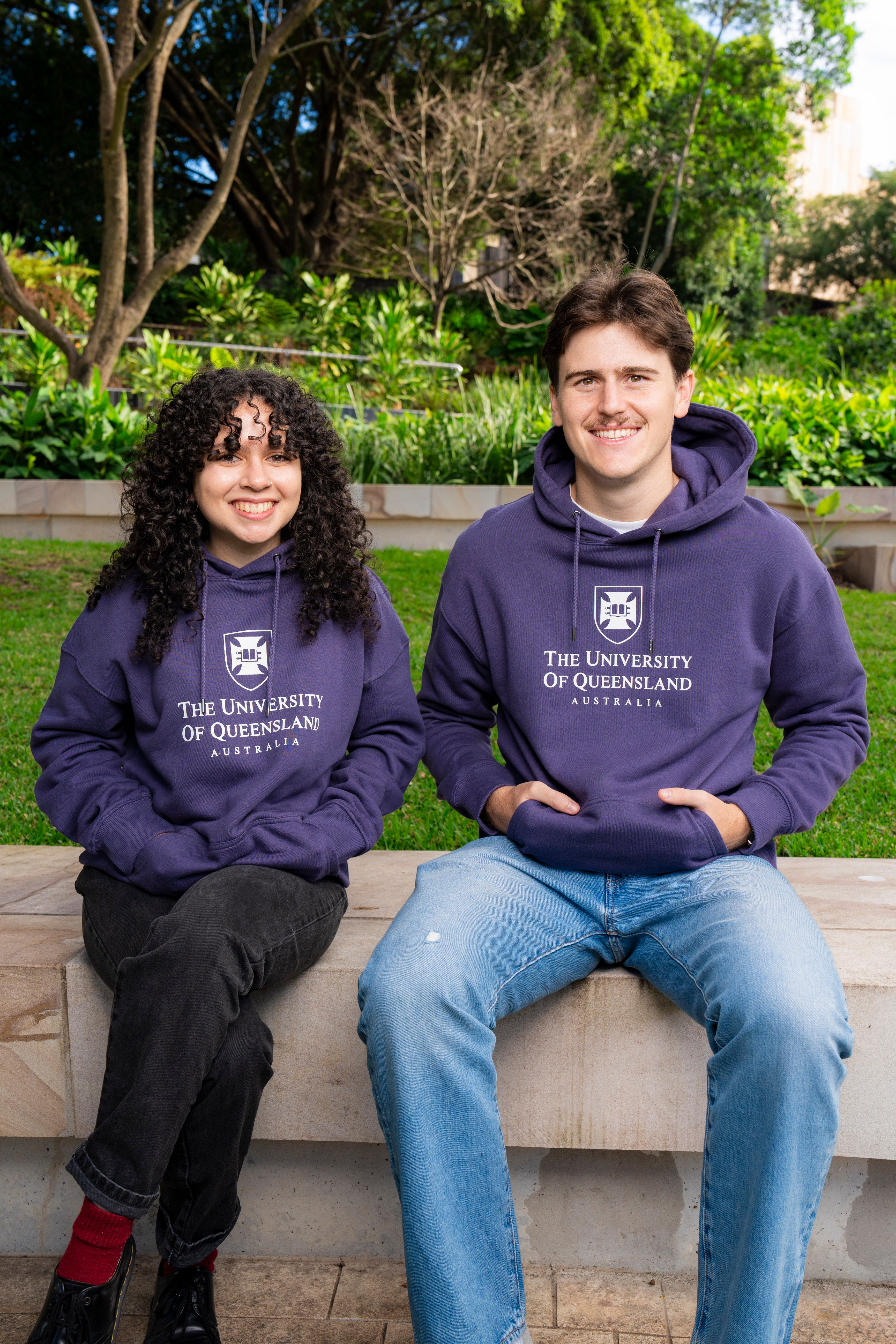 UQ Shield Unisex Hoodie - Purple