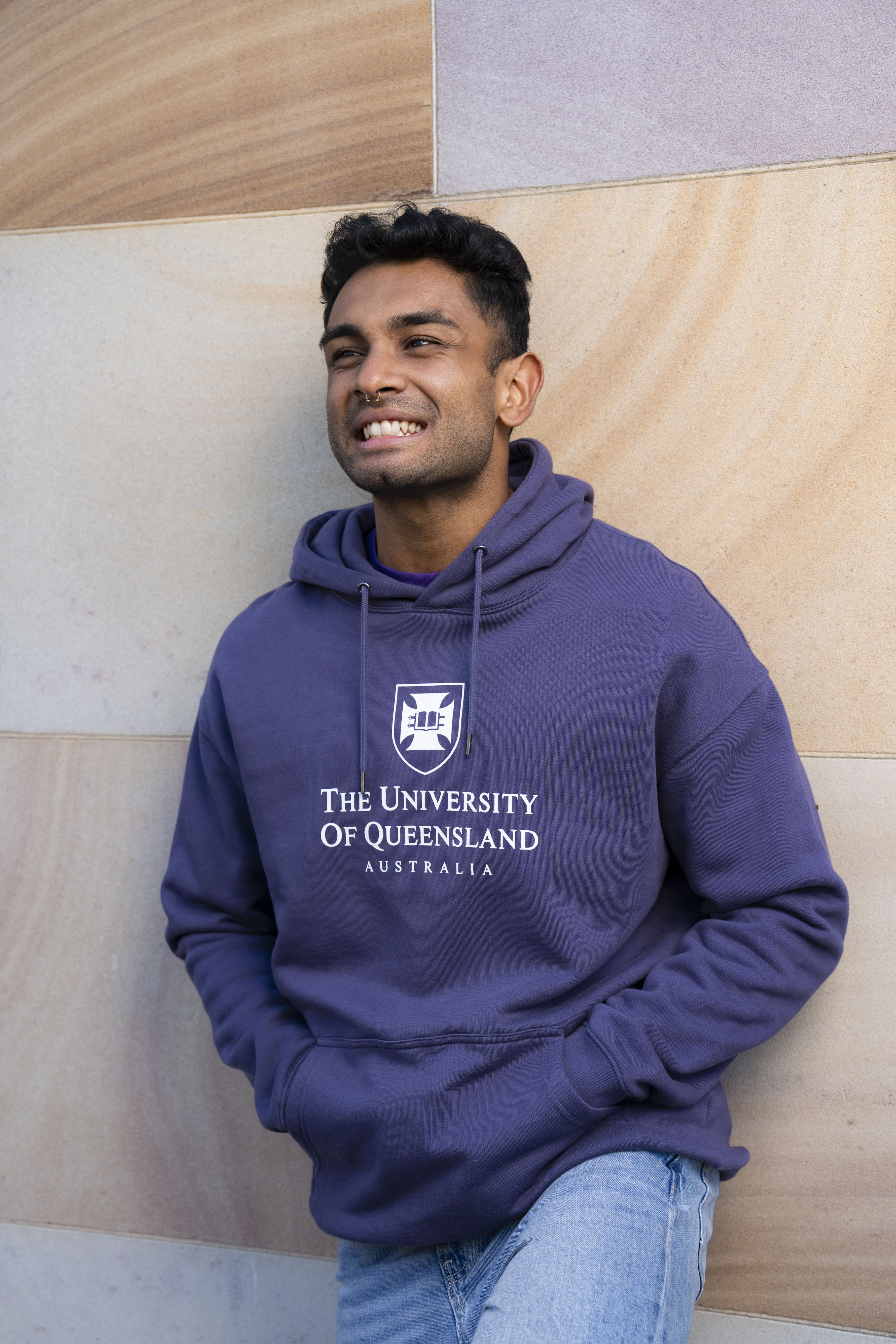 UQ Shield Unisex Hoodie - Purple