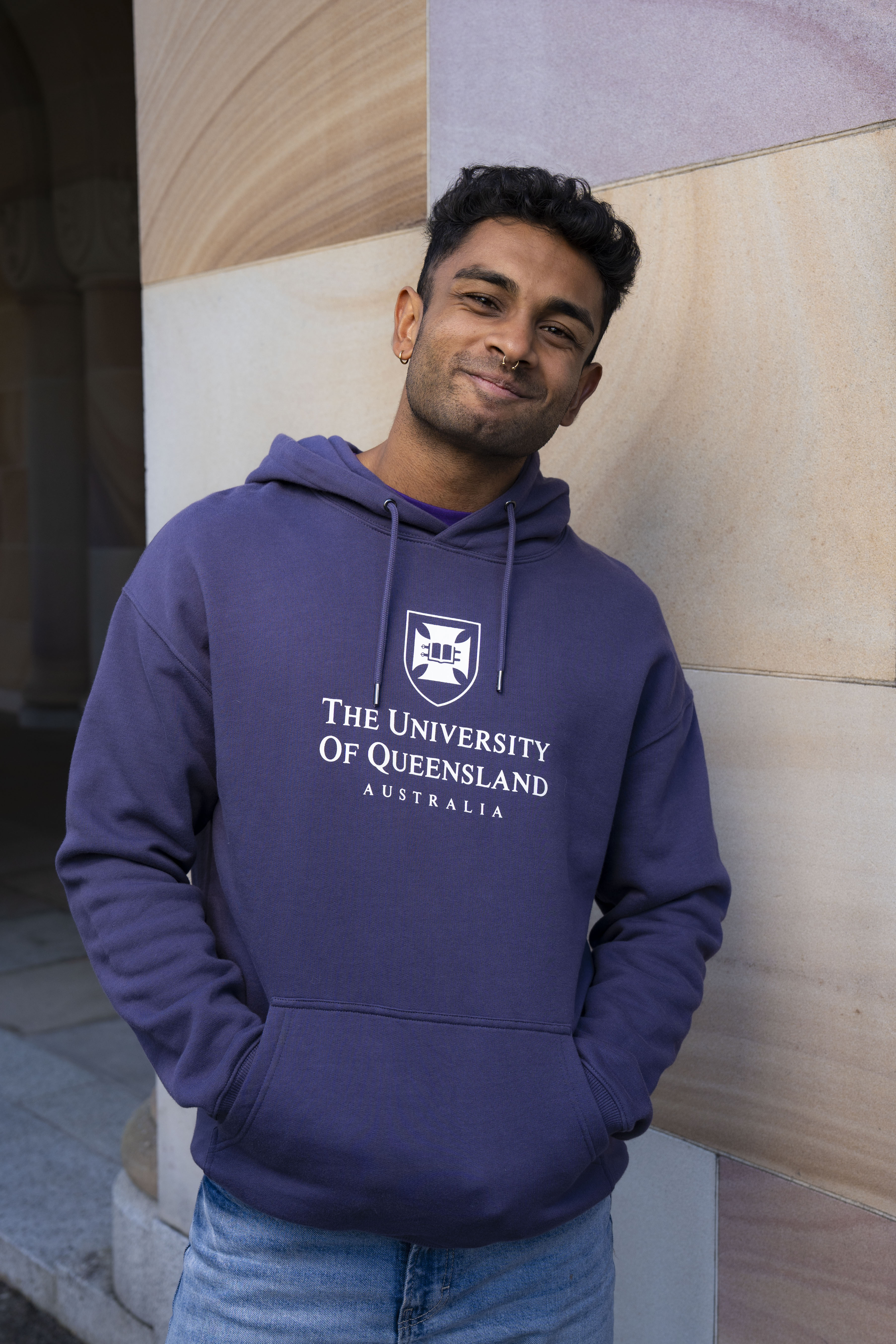 UQ Shield Unisex Hoodie - Purple