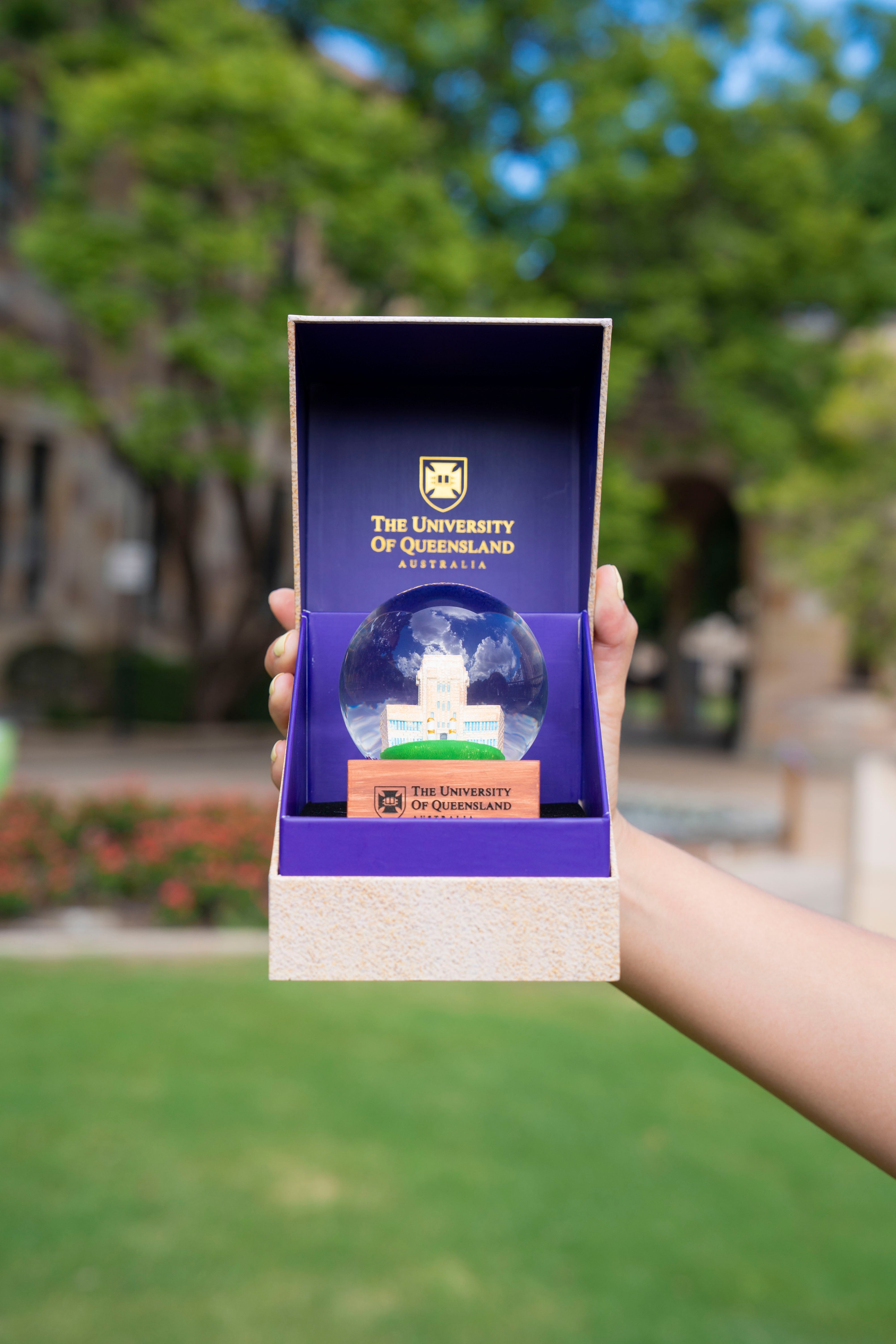 UQ Jacaranda Globe with Premium Gift Box