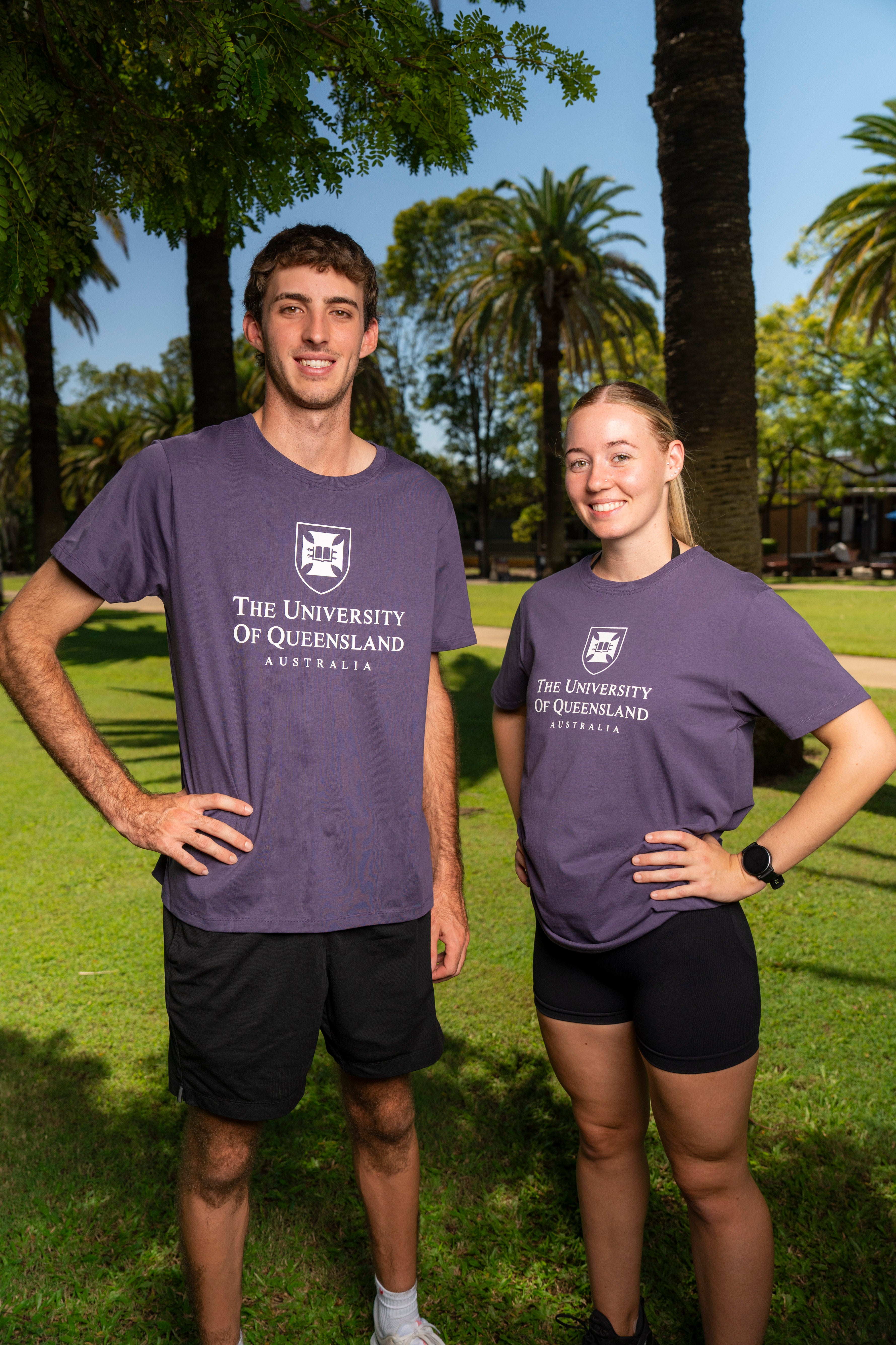 UQ Shield Unisex Tee - Purple