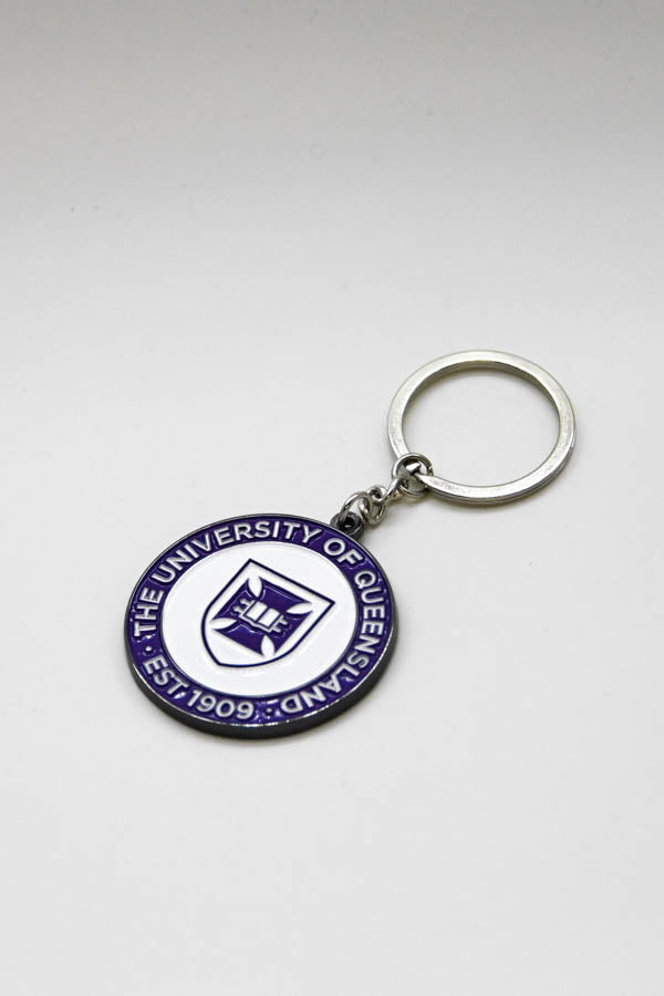 UQ Shield Keyring - Purple