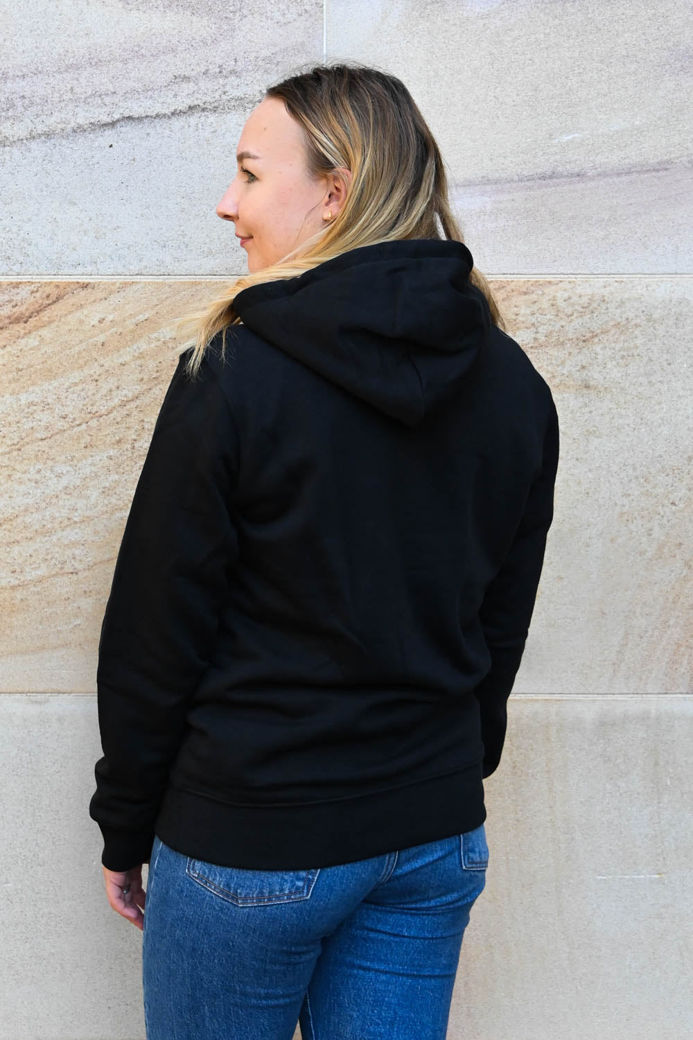 UQ Shield Unisex Hoodie - Black