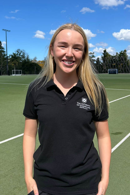 UQ Shield Womens Polo - Black