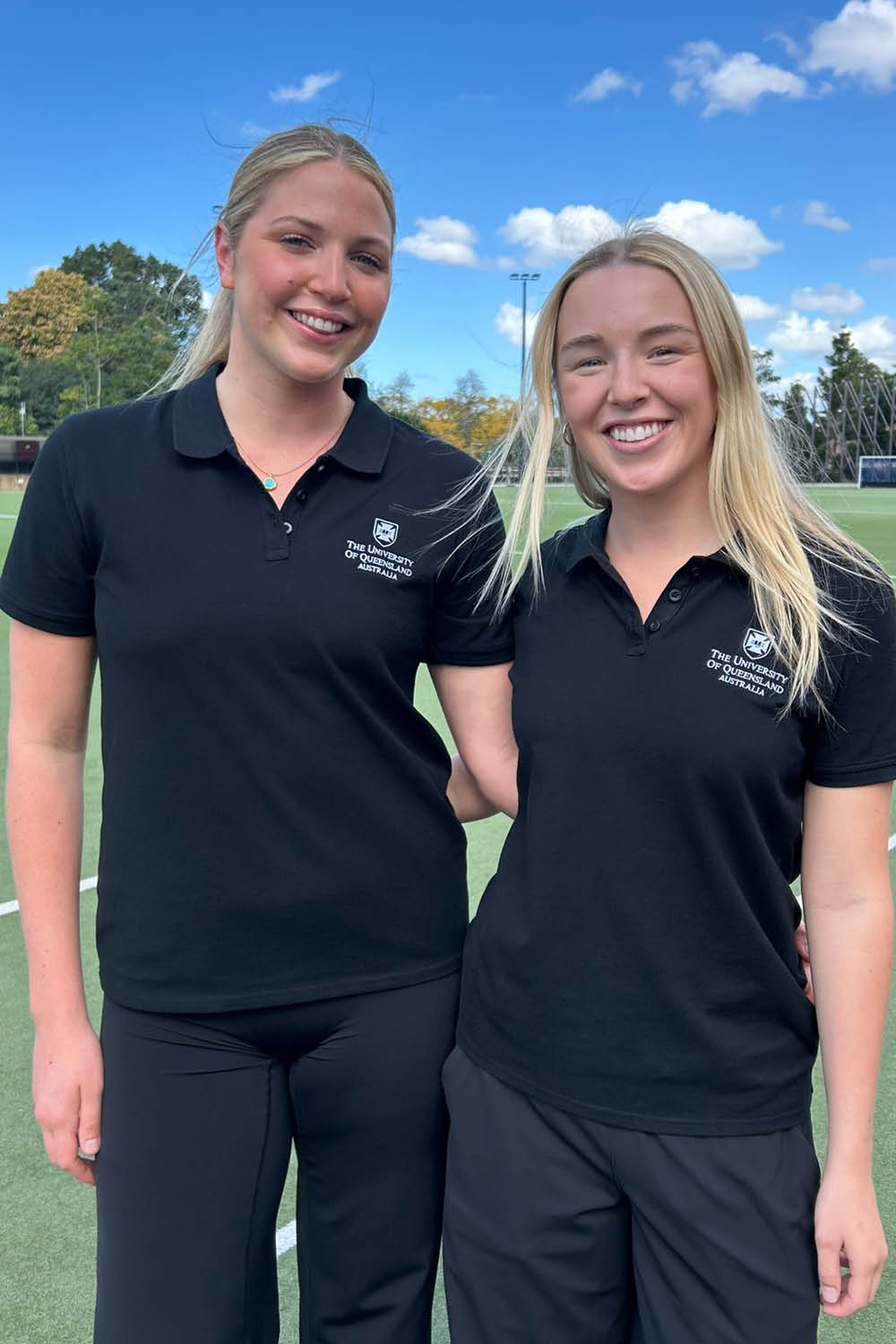 UQ Shield Womens Polo - Black
