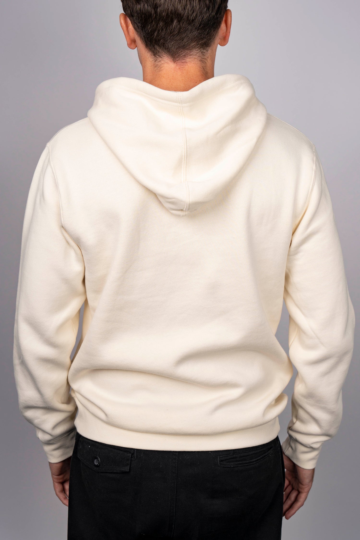 UQ Shield Embroidered Hoodie - Ecru