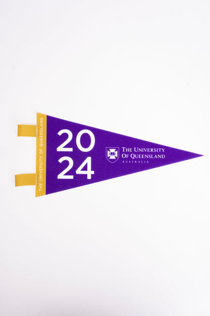 Medium UQ Graduation 2024 Felt Pennant