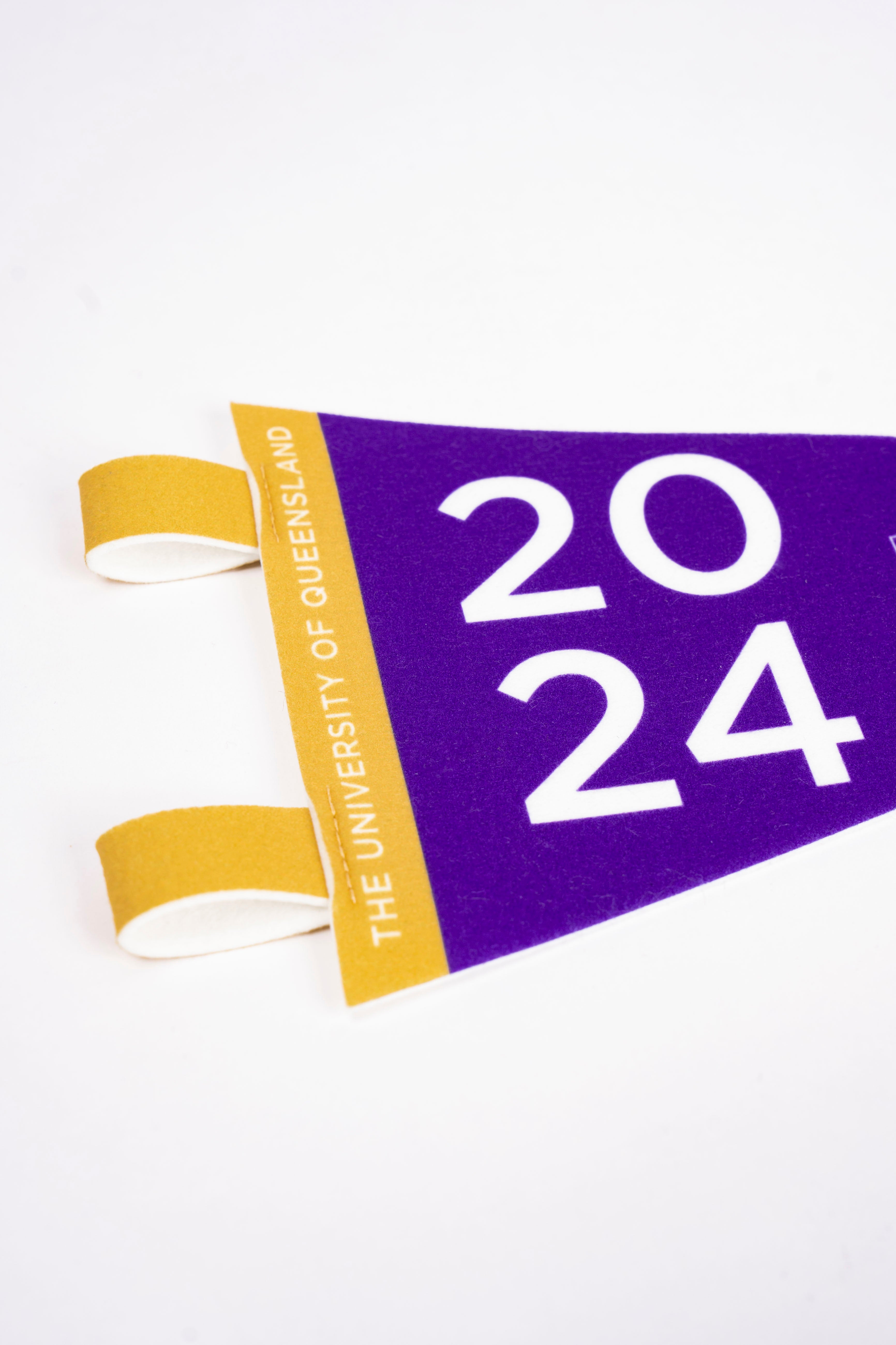 Medium UQ Graduation 2024 Felt Pennant