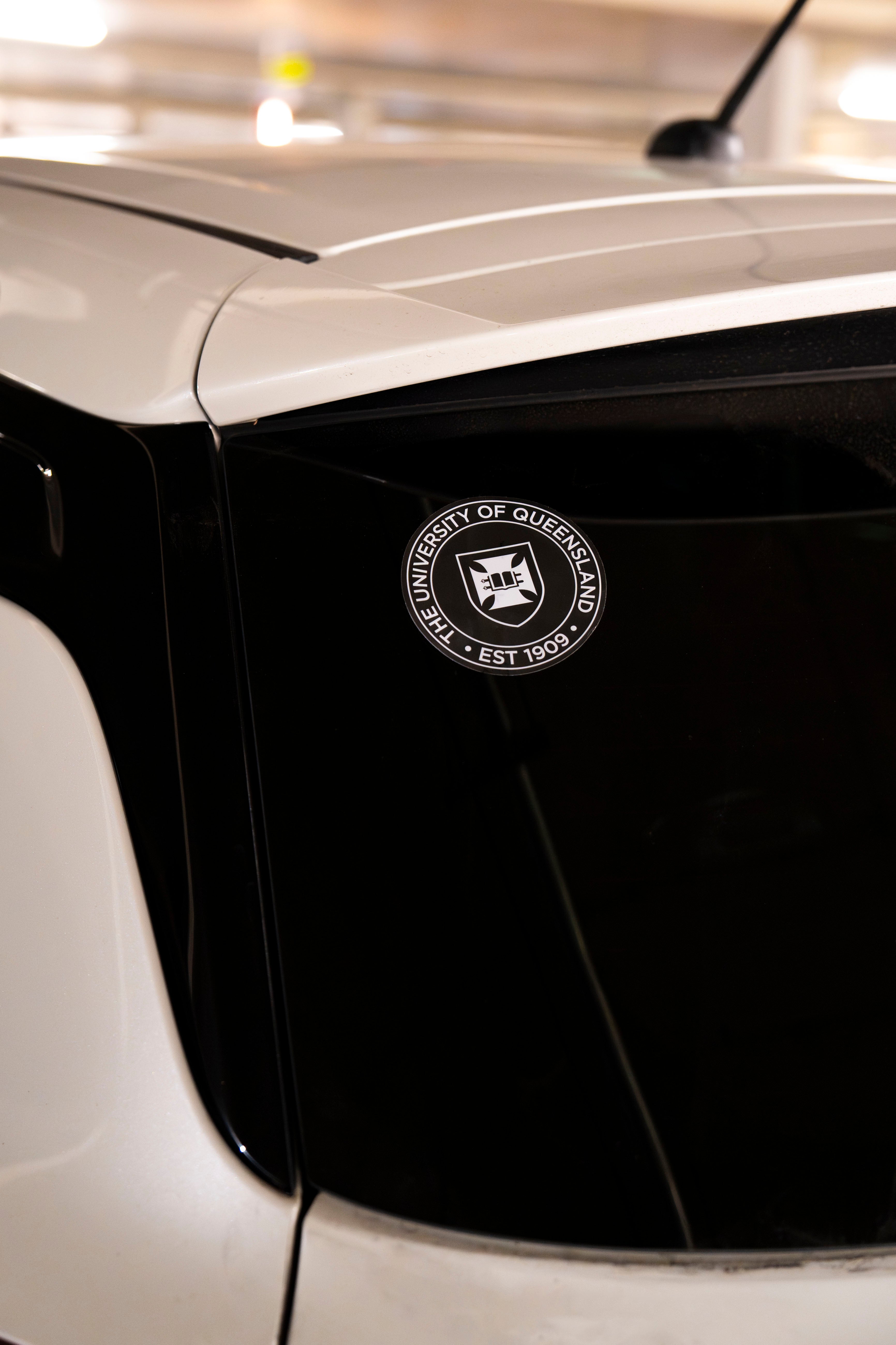 UQ Shield Bumper Sticker - Rounded