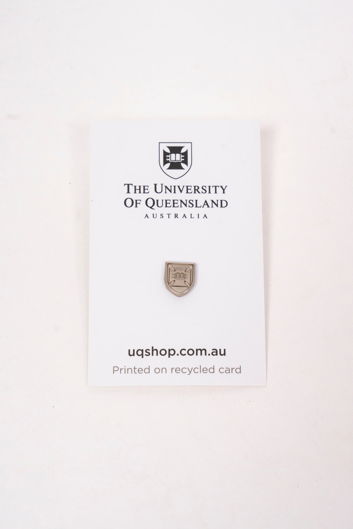 UQ Shield Crest Pin - Silver