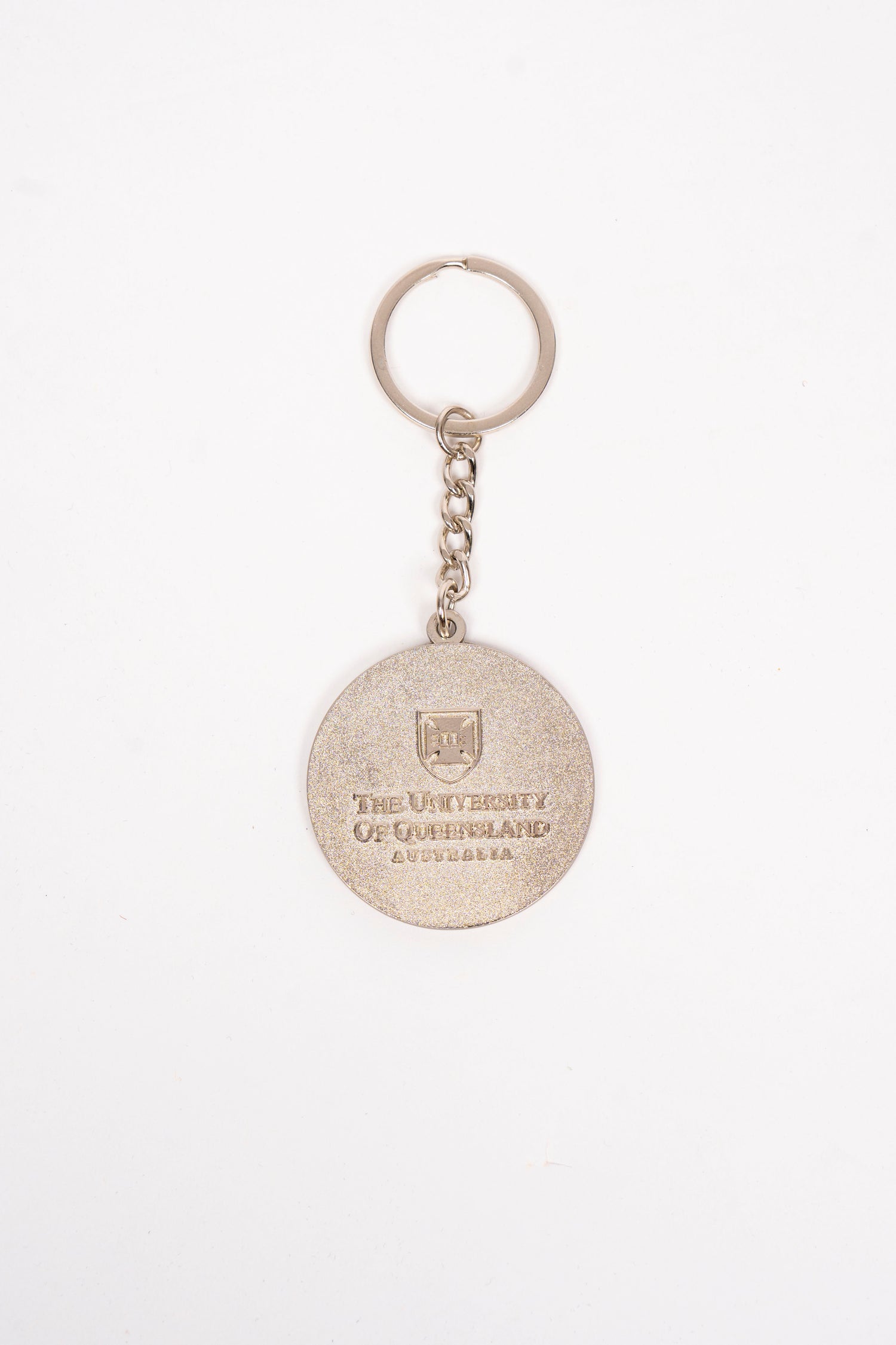 UQ Shield Keyring - Silver