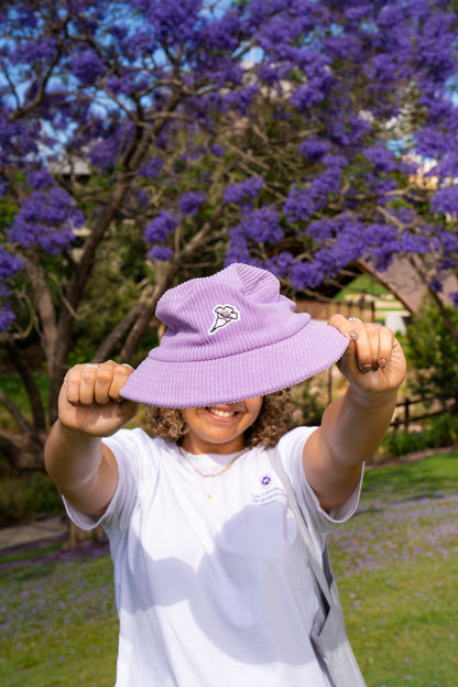 UQ Jacaranda Corduroy Bucket Hat