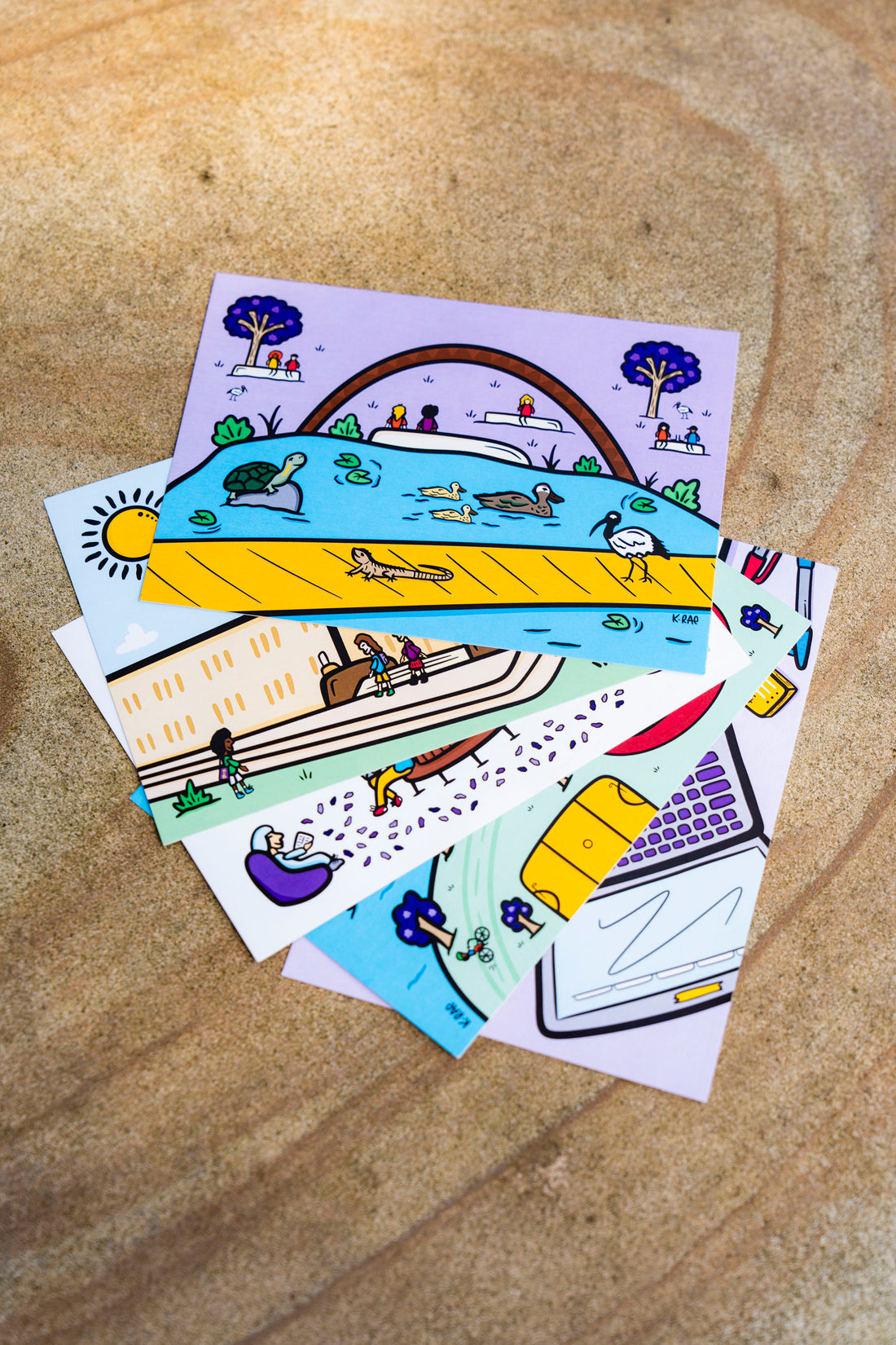 K-Rae x UQ Shop Postcard Set