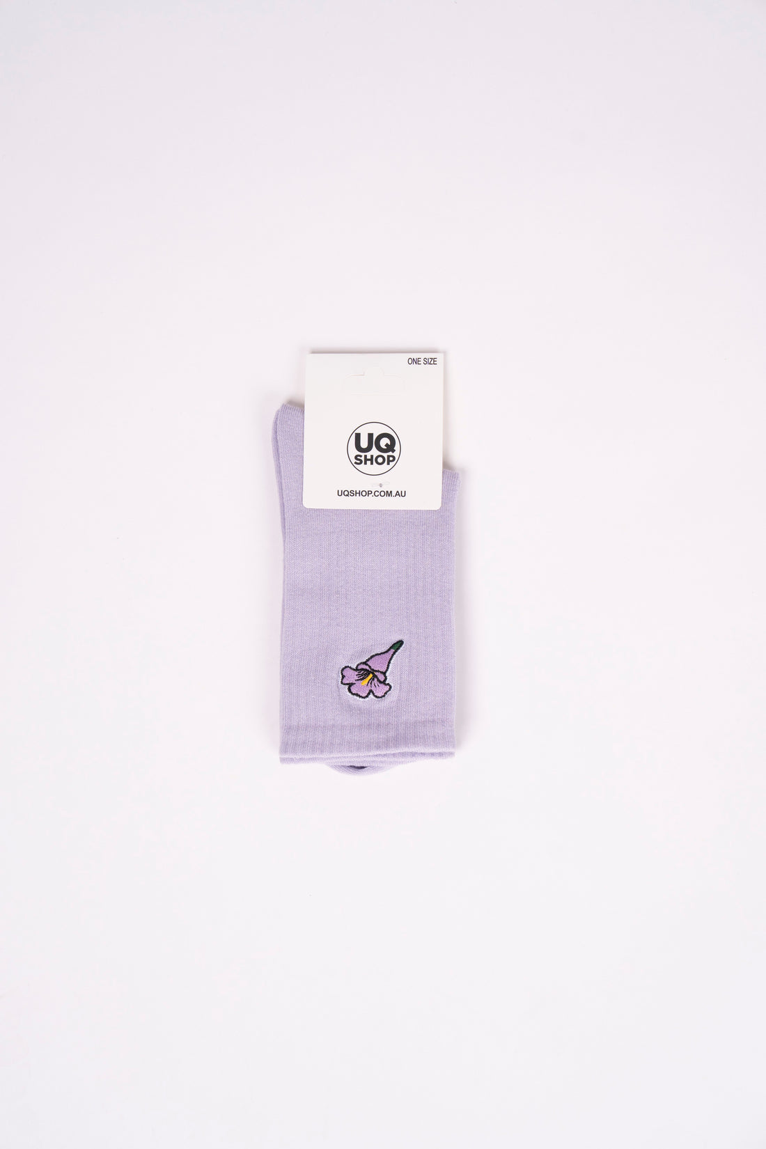 UQ Jacaranda Crew Socks