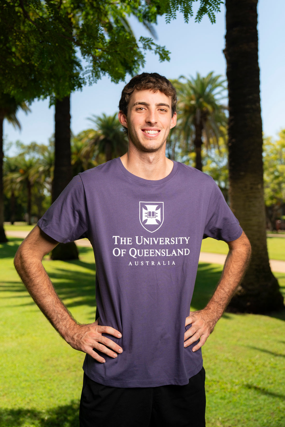 UQ Shield Unisex Tee - Purple