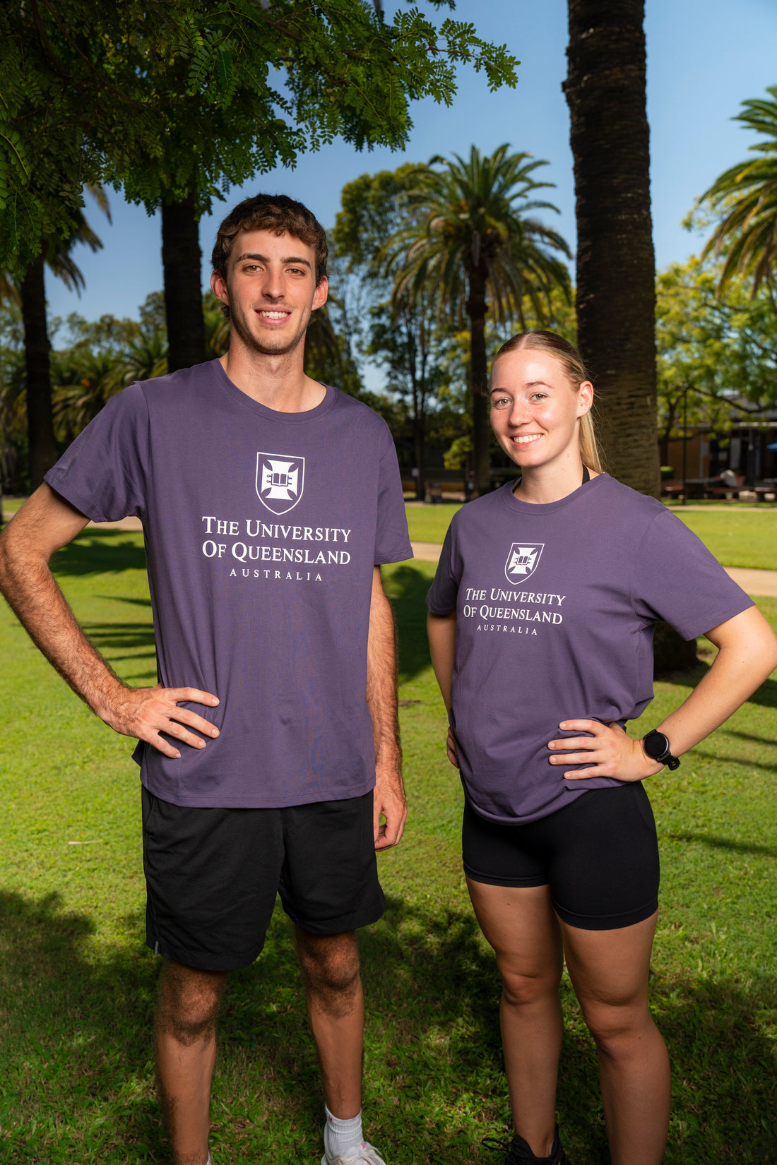 UQ Shield Unisex Tee - Purple