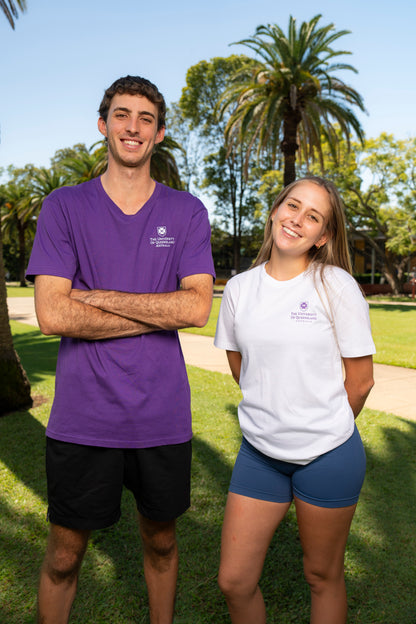UQ Shield Unisex Tee - White