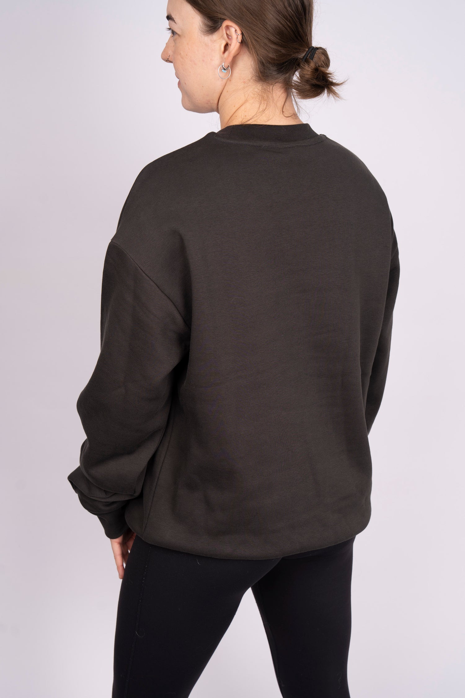 UQ Shield Embroidered Sweater - Charcoal