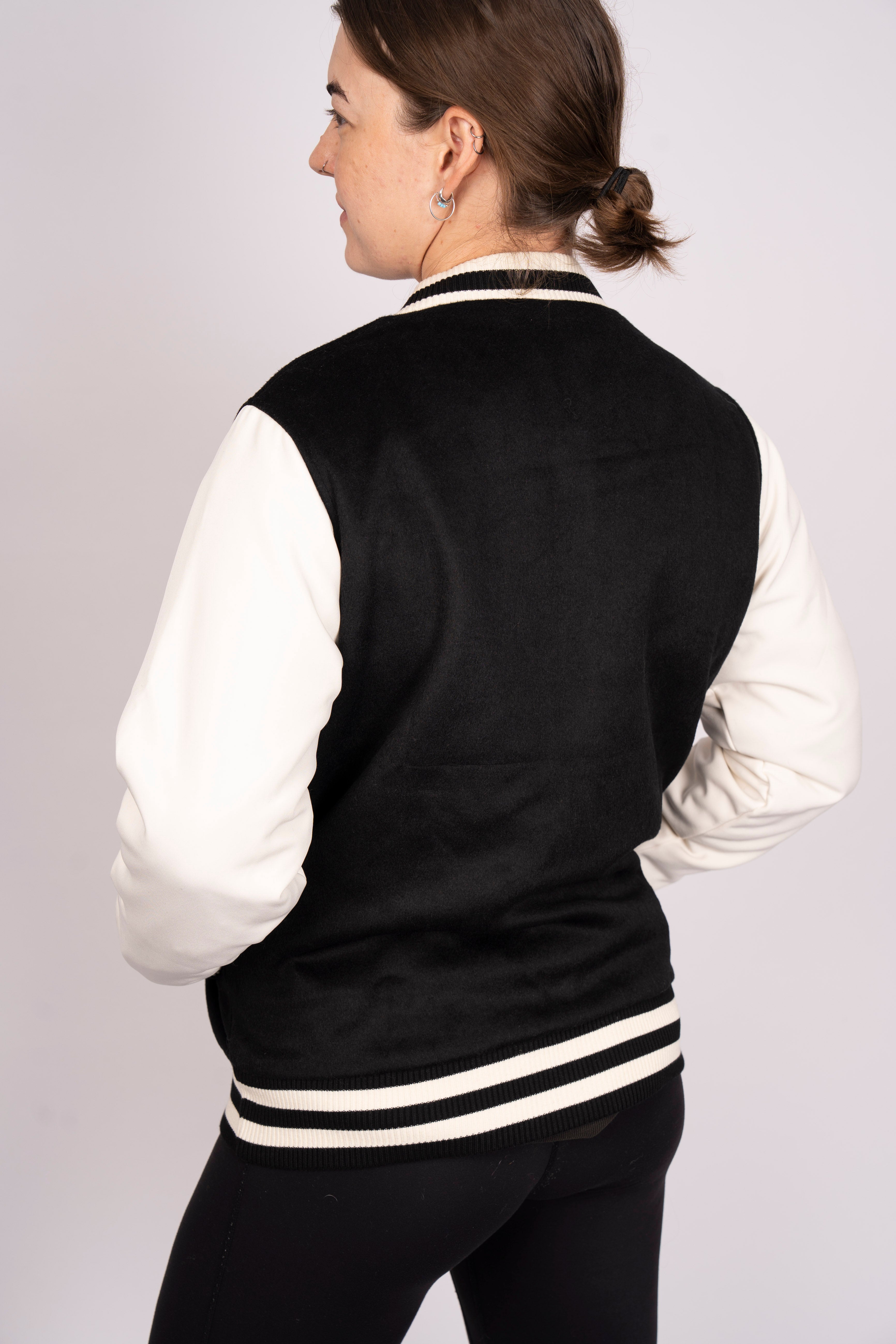 UQ Shield Varsity Jacket - Black