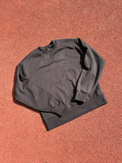 UQ Shield Embroidered Sweater - Charcoal