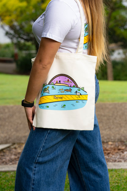 K-Rae x UQ Shop Tote Bag - UQ Lake
