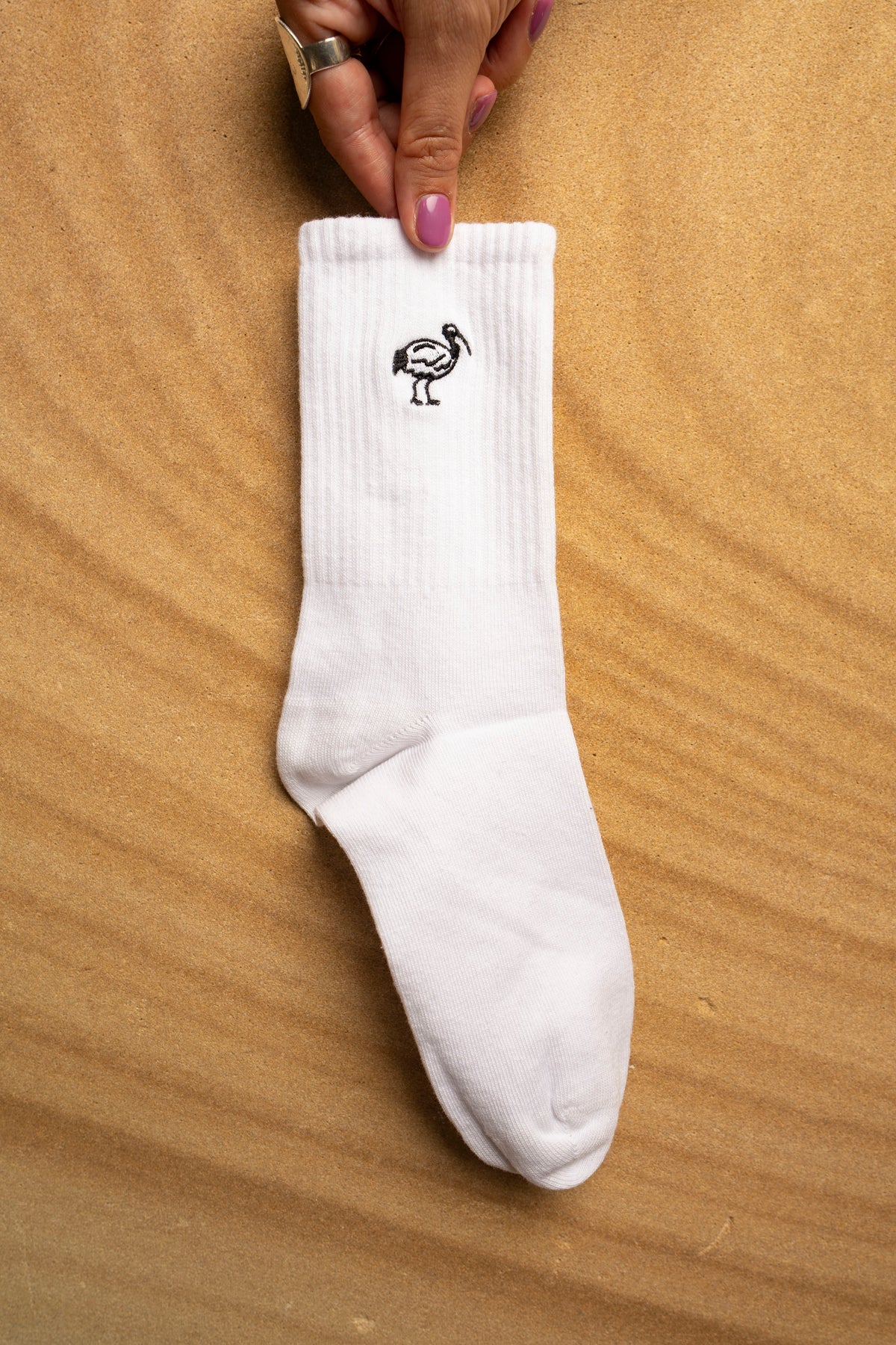 K-Rae x UQ Shop Crew Socks - Ibis