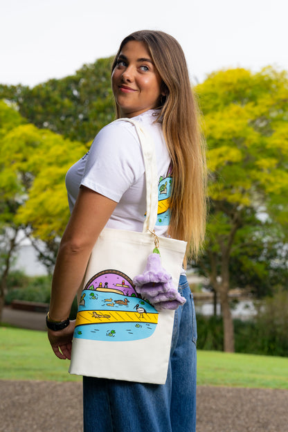 K-Rae x UQ Shop Tote Bag - UQ Lake