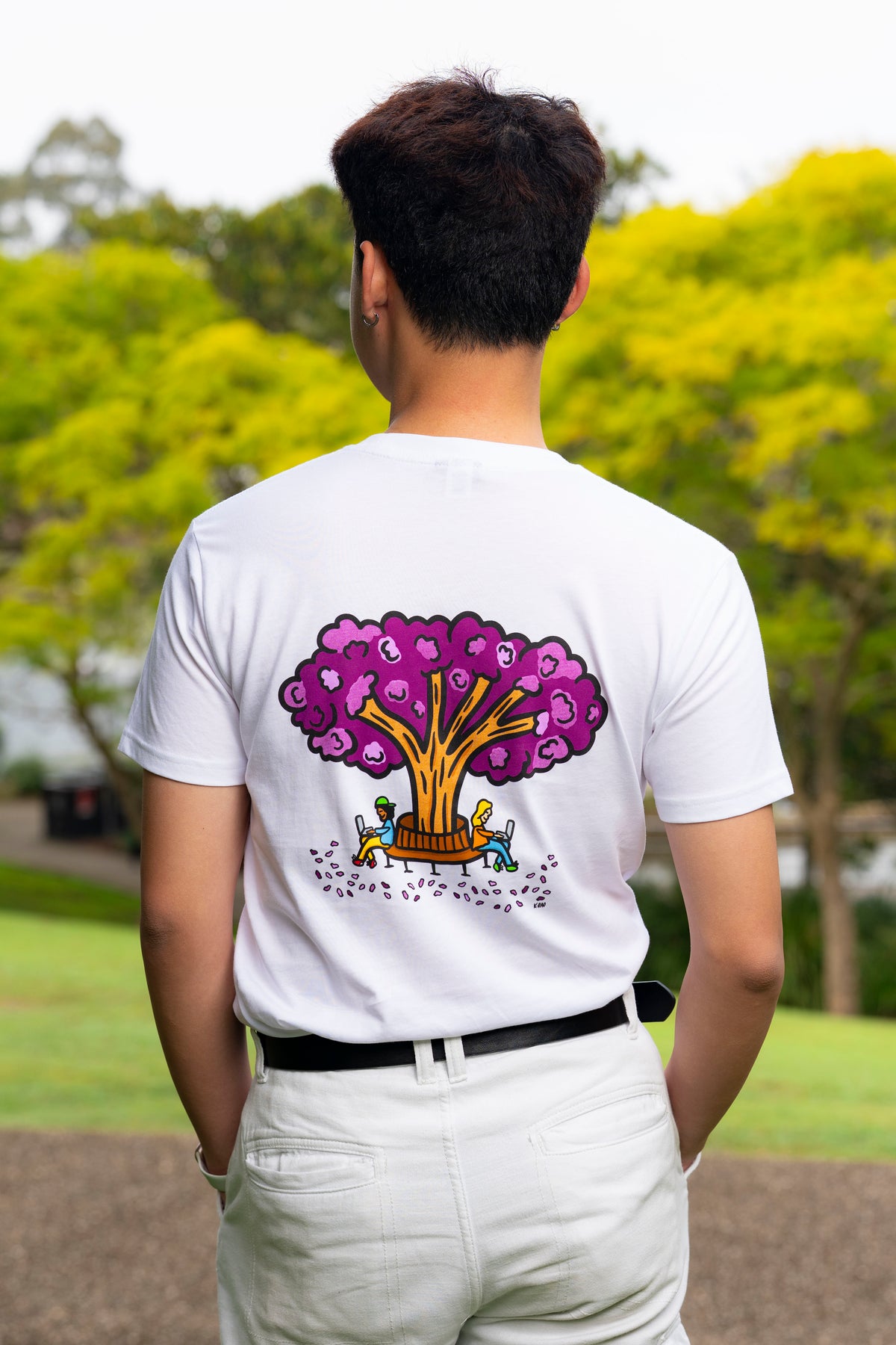 K-Rae x UQ Shop Unisex Tee - Jacaranda Tree