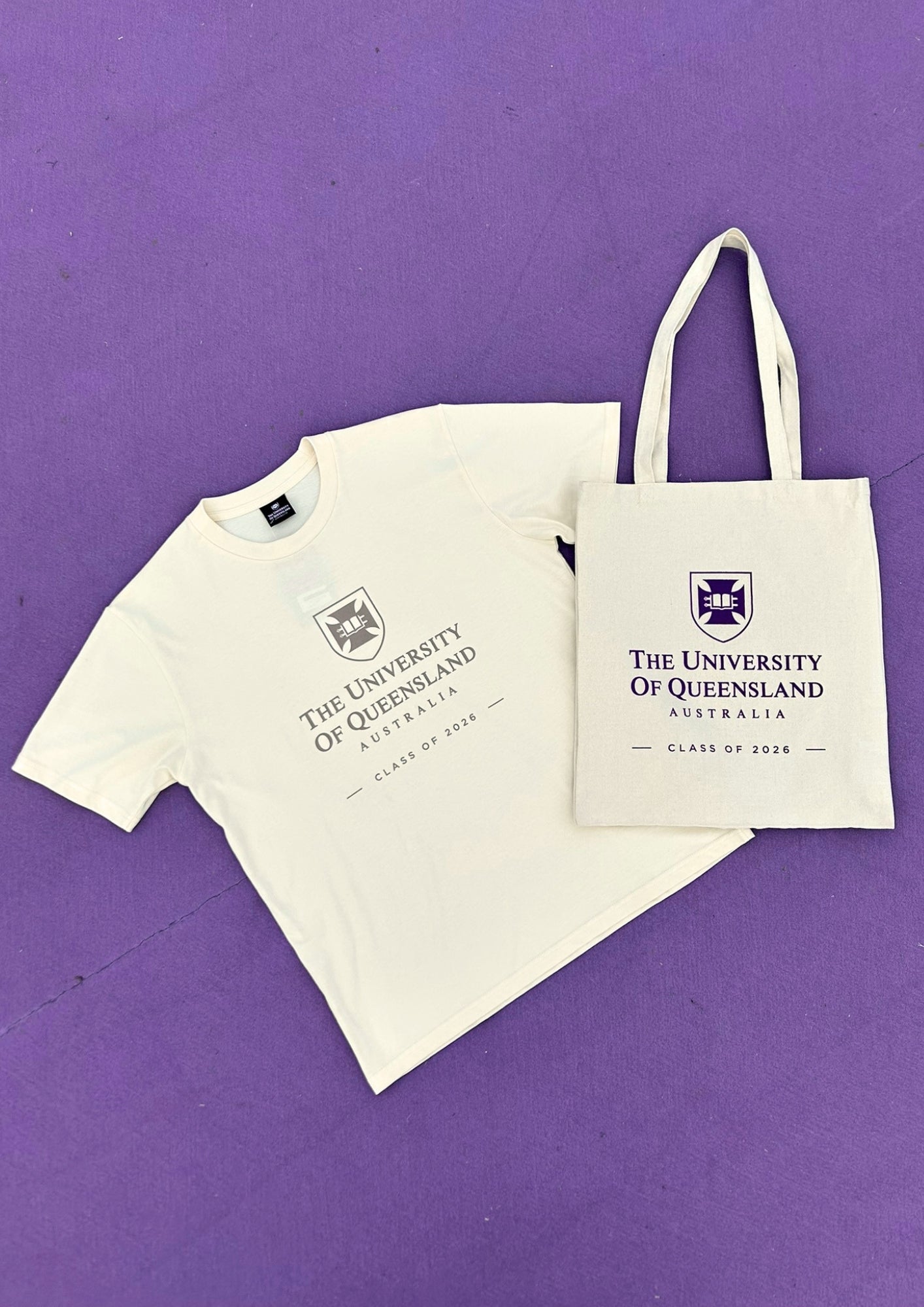 UQ Class of 2026 Tee - Sandstone Bundle