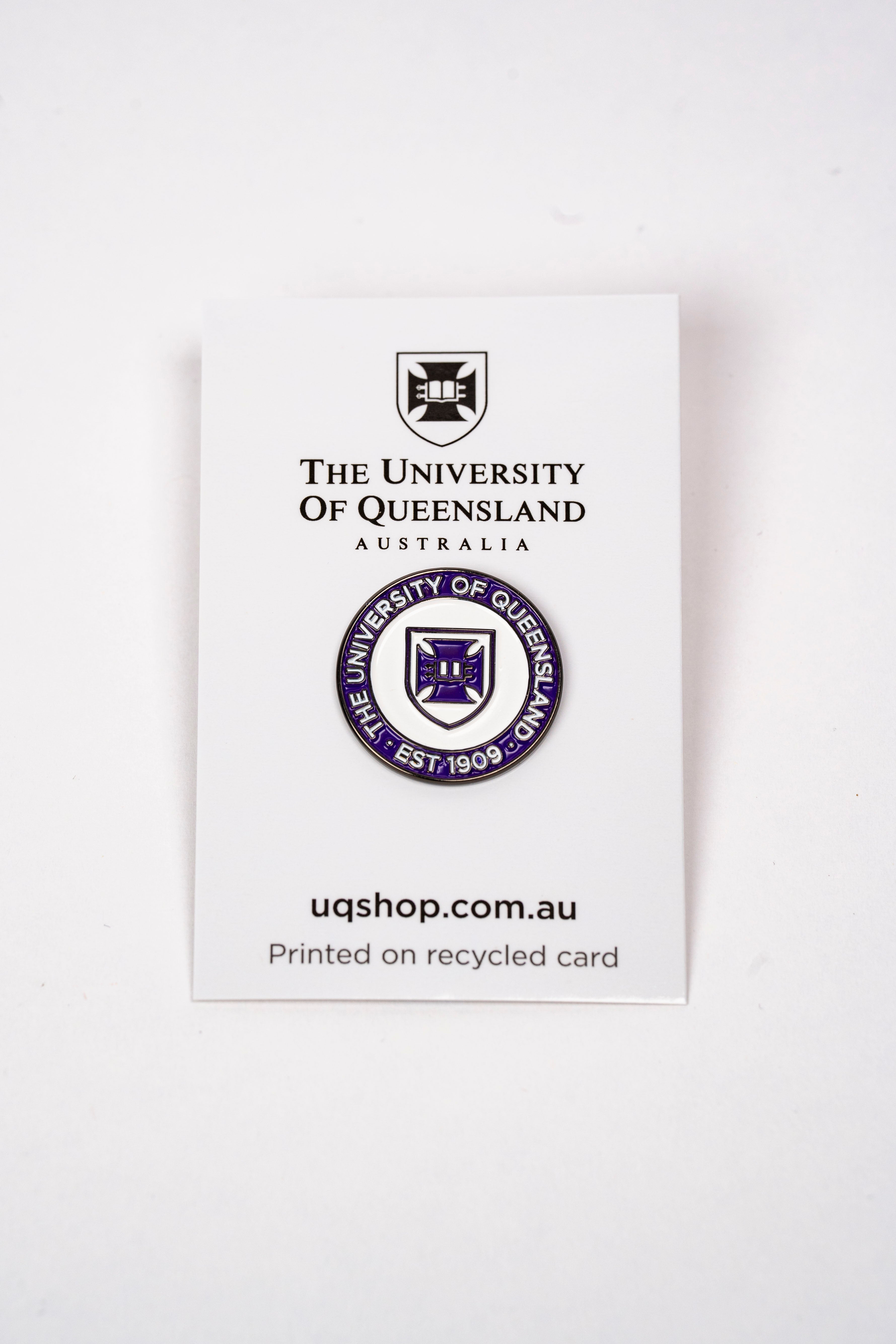 UQ Shield Pin - Purple – UQ Shop