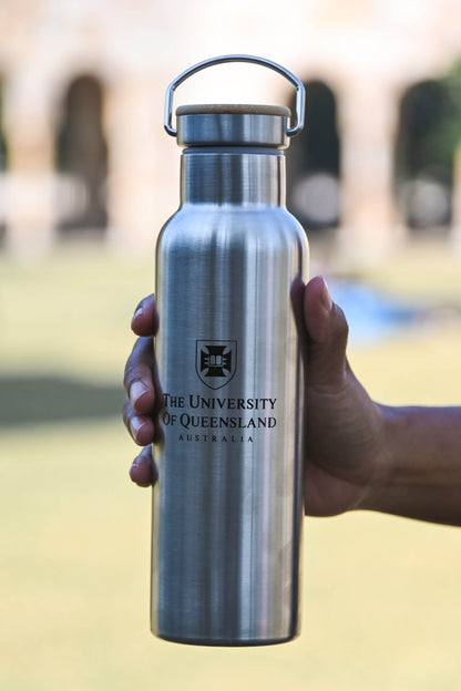 UQ Insulated Stainless Steel Bottle-Silver
